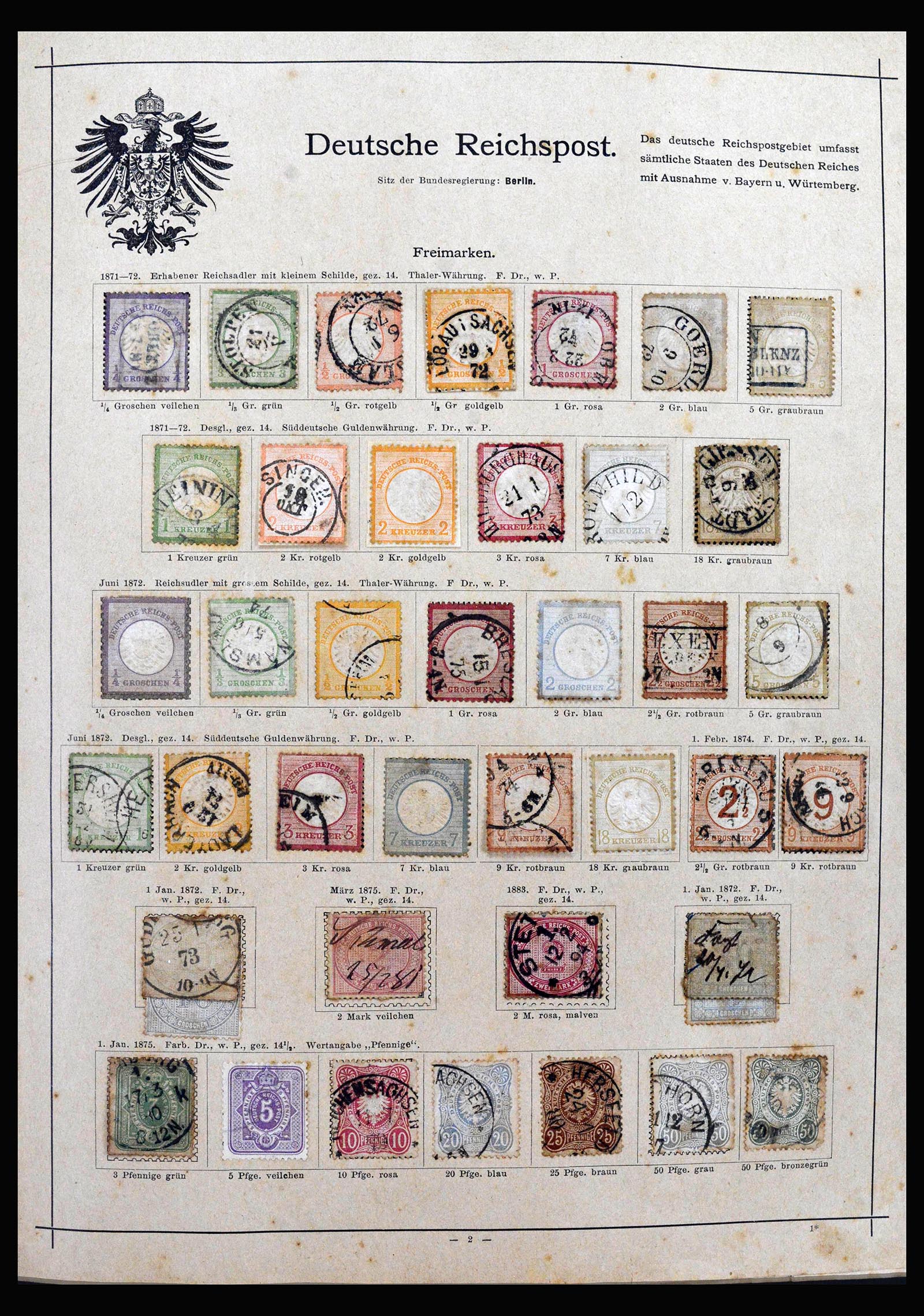 40150 0001 - Postzegelverzameling 40150 Wereld klassiek superverzameling 1840-1900