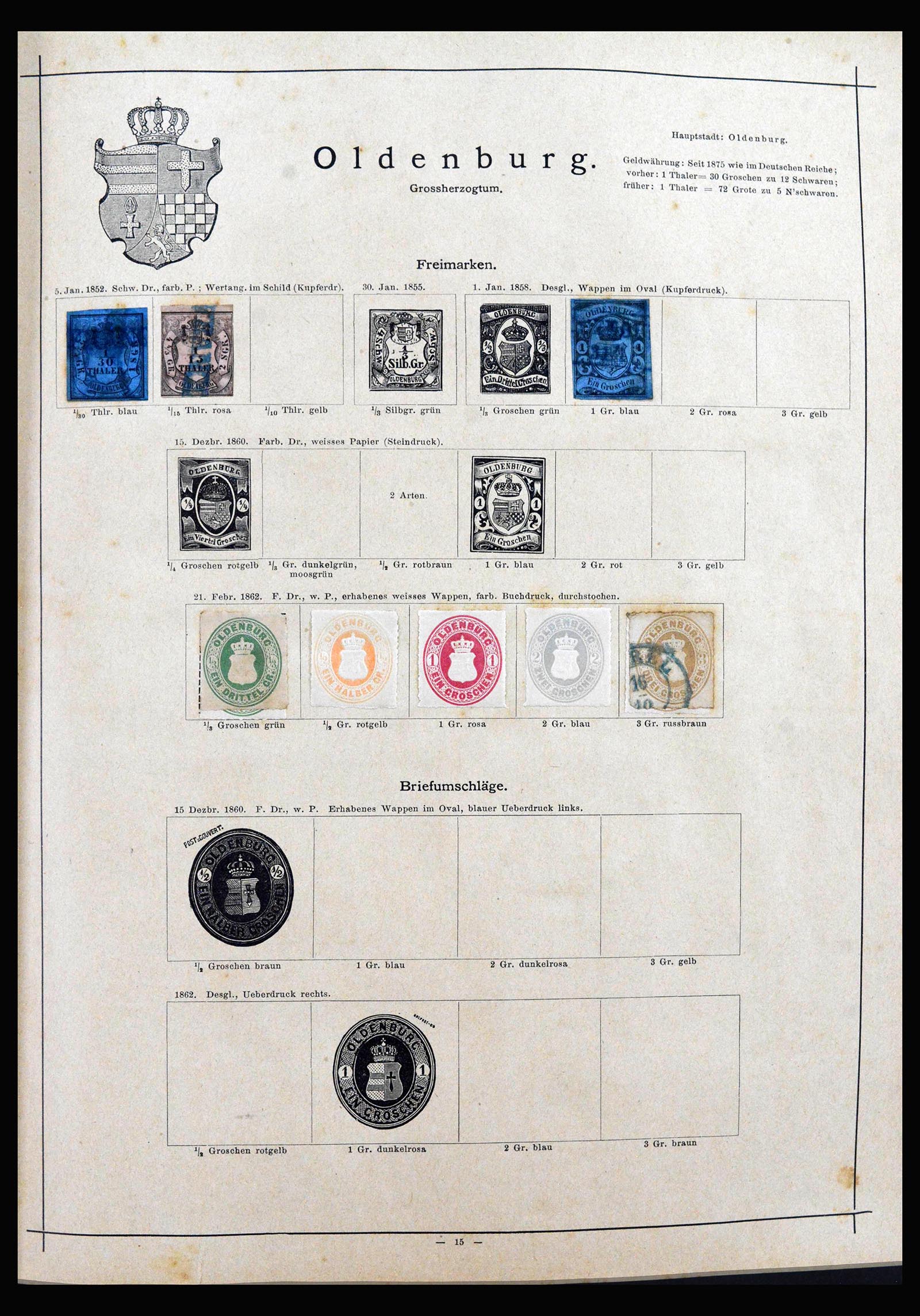 40150 0015 - Postzegelverzameling 40150 Wereld klassiek superverzameling 1840-1900