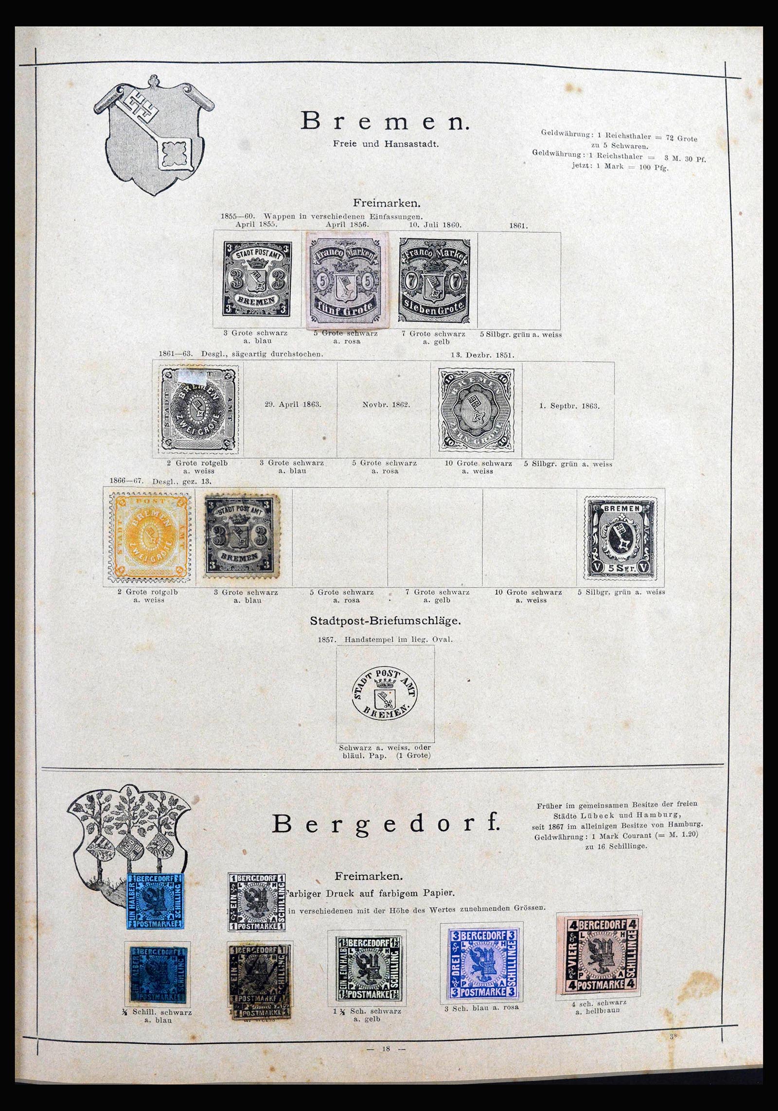 40150 0018 - Postzegelverzameling 40150 Wereld klassiek superverzameling 1840-1900