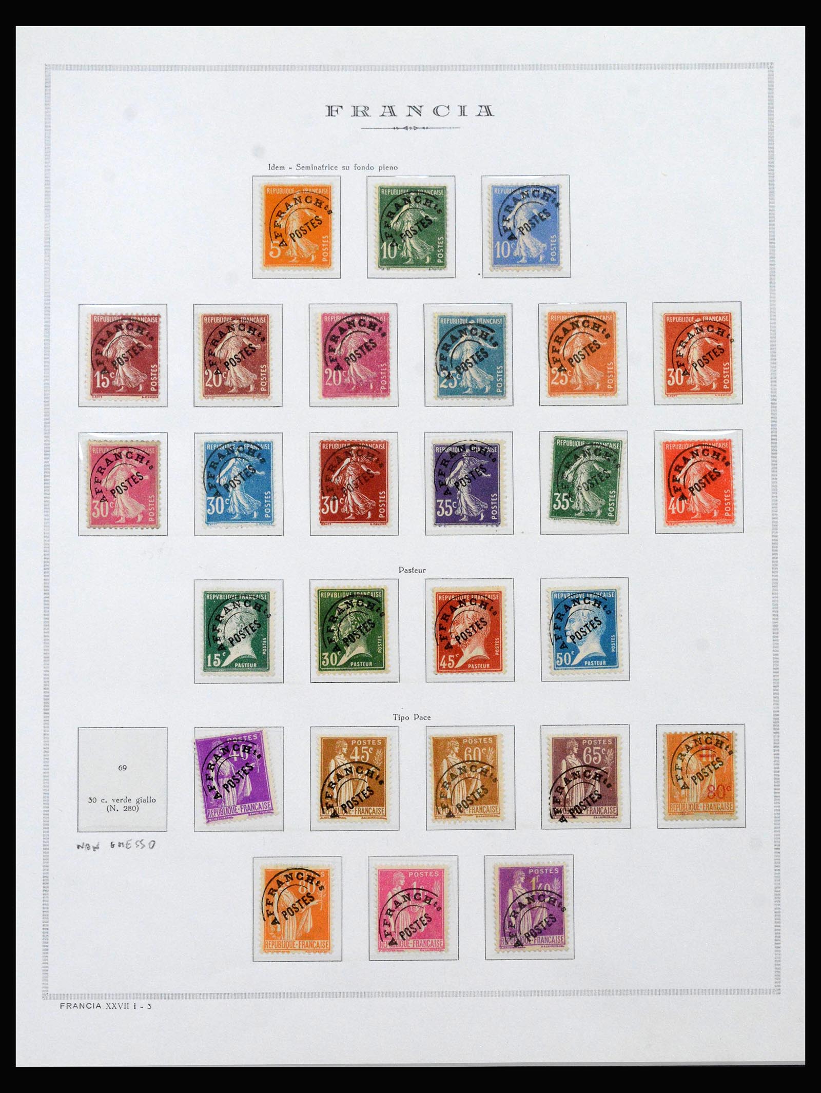 40153 0002 - Stamp collection 40153 France precancels 1920-1992.
