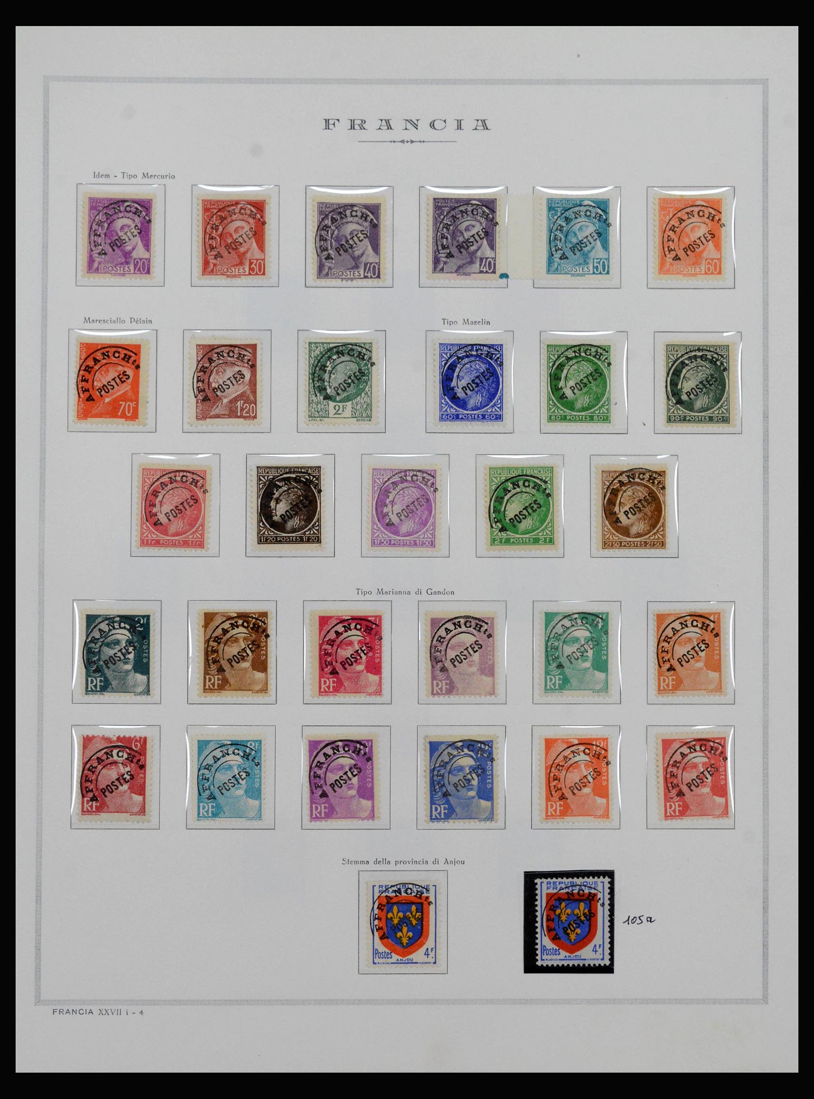 40153 0003 - Stamp collection 40153 France precancels 1920-1992.