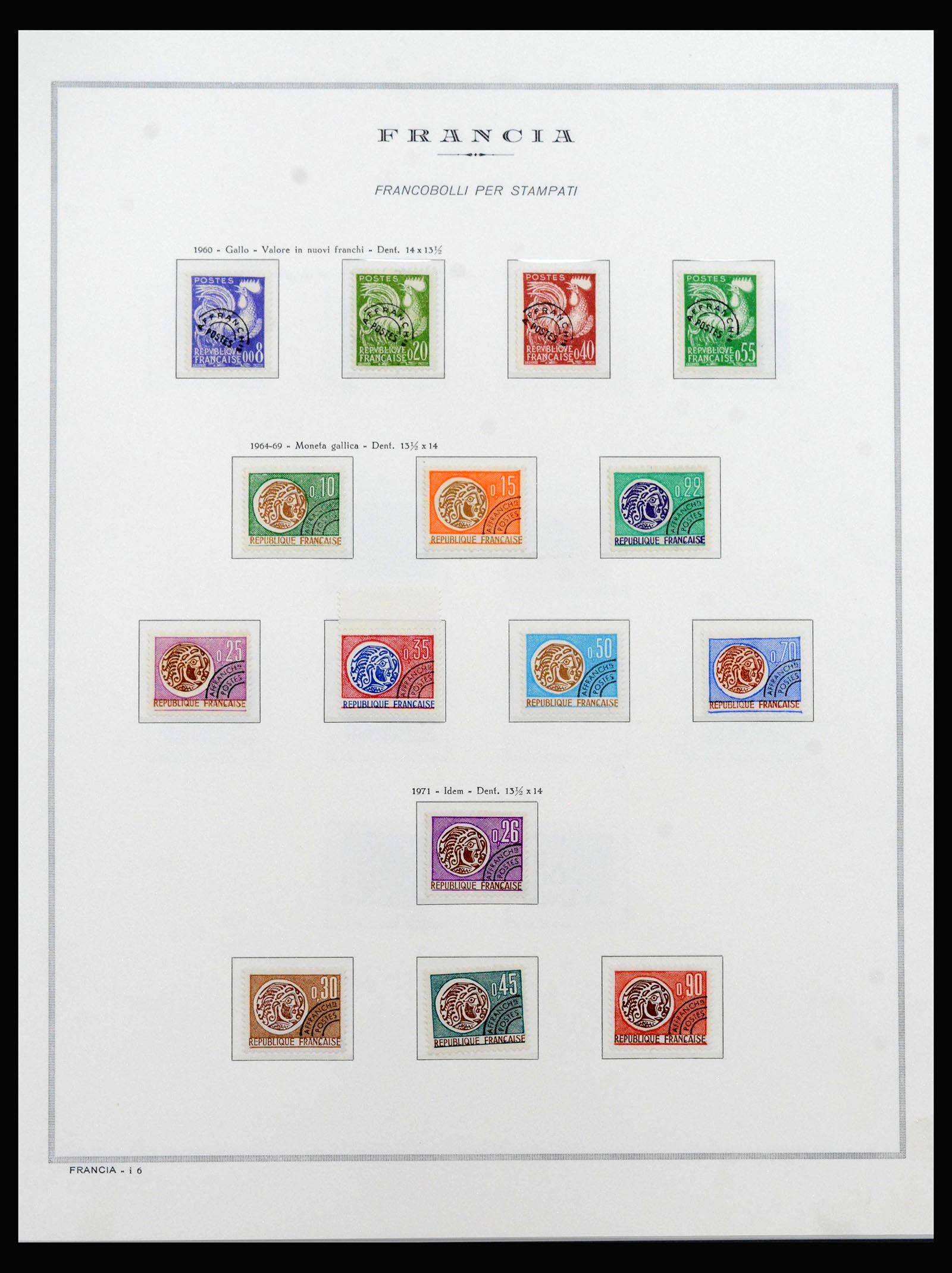 40153 0005 - Stamp collection 40153 France precancels 1920-1992.