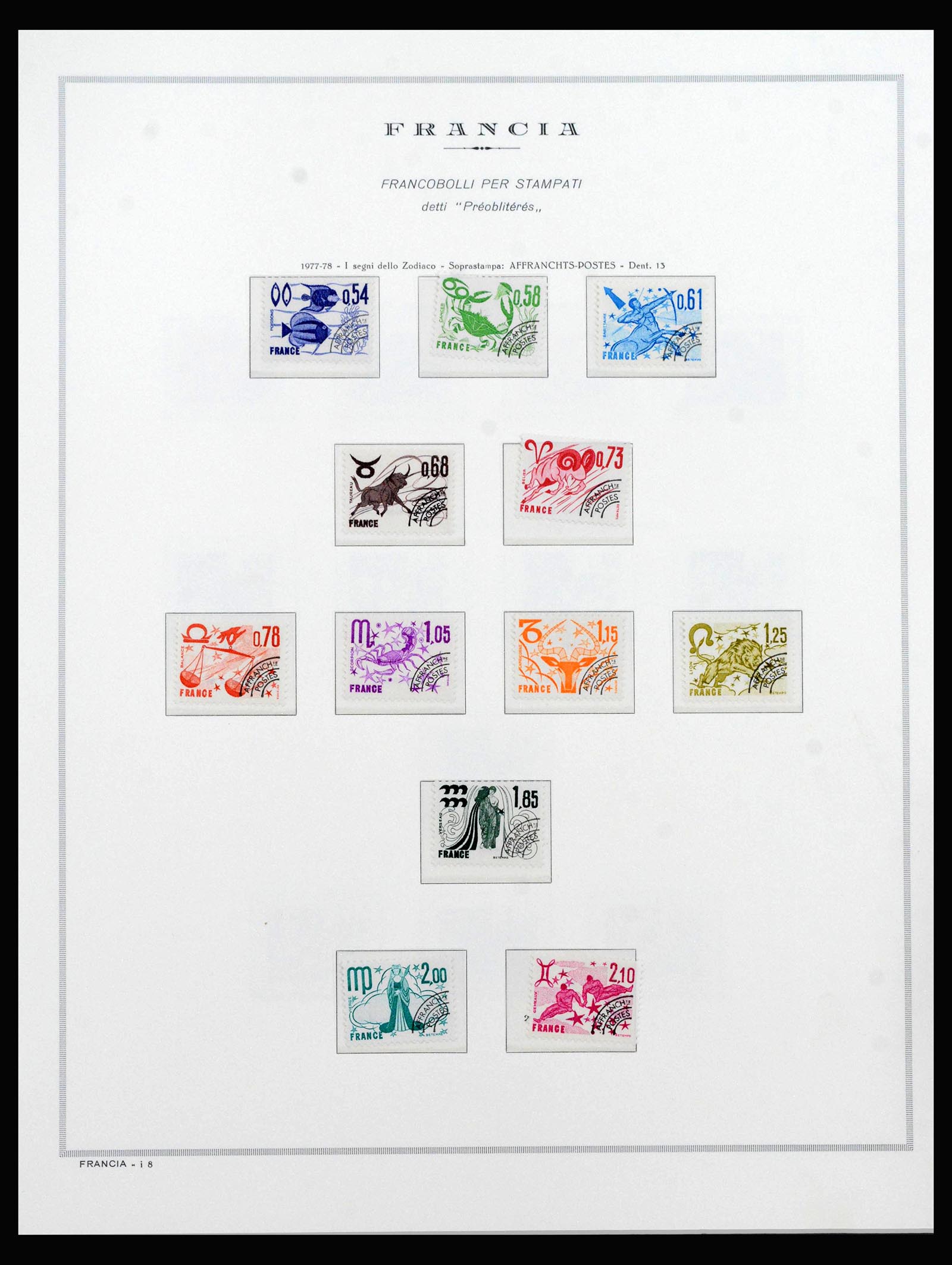 40153 0007 - Stamp collection 40153 France precancels 1920-1992.