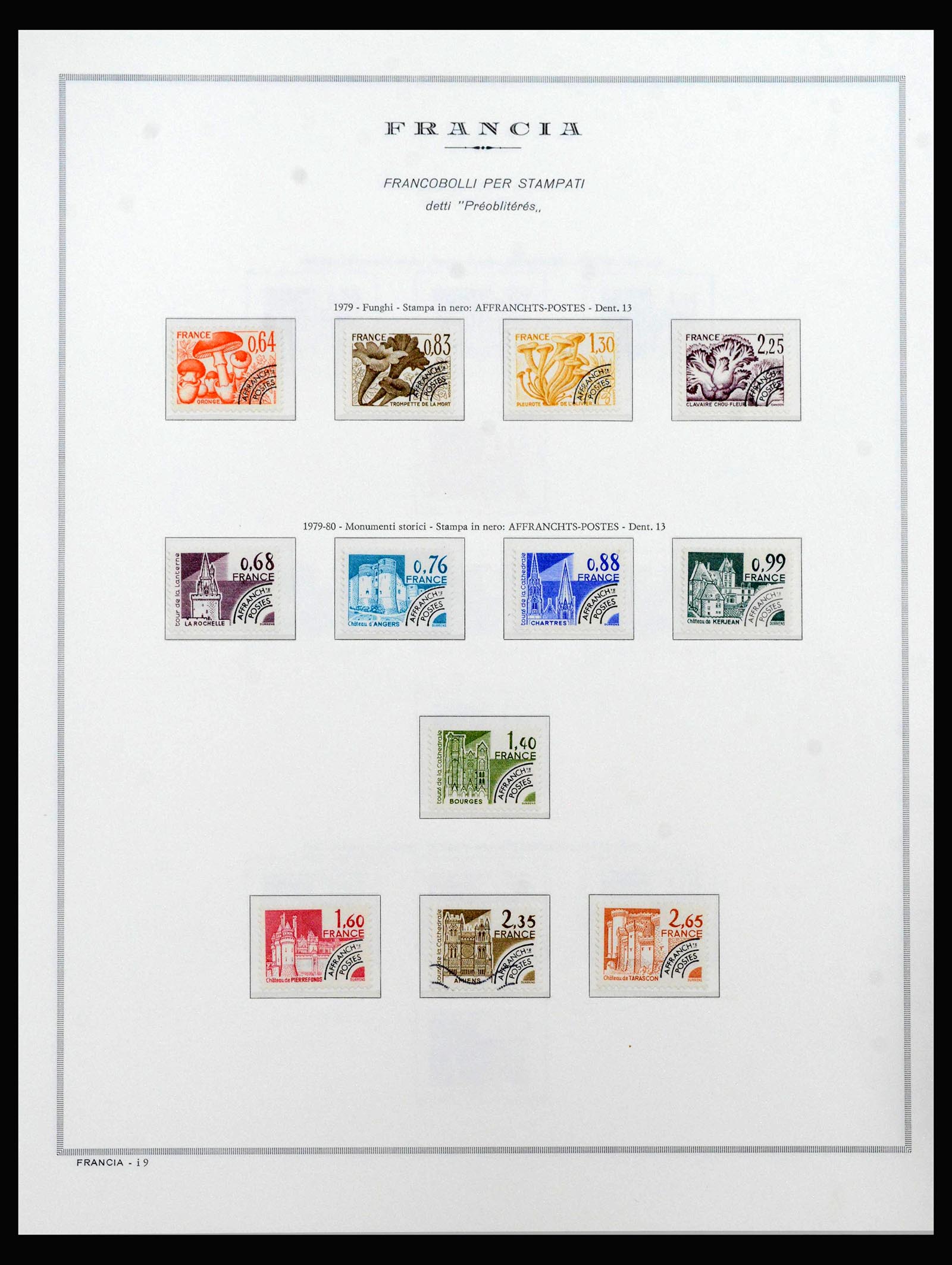 40153 0008 - Stamp collection 40153 France precancels 1920-1992.
