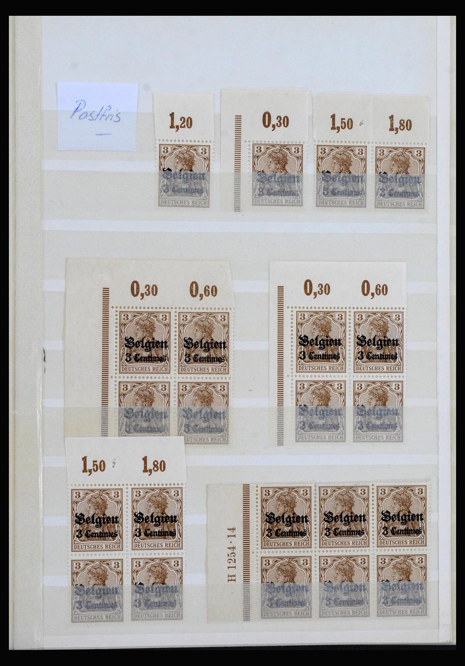 40162 0001 - Postzegelverzameling 40162 Duitse bezetting in België 1914-1916.