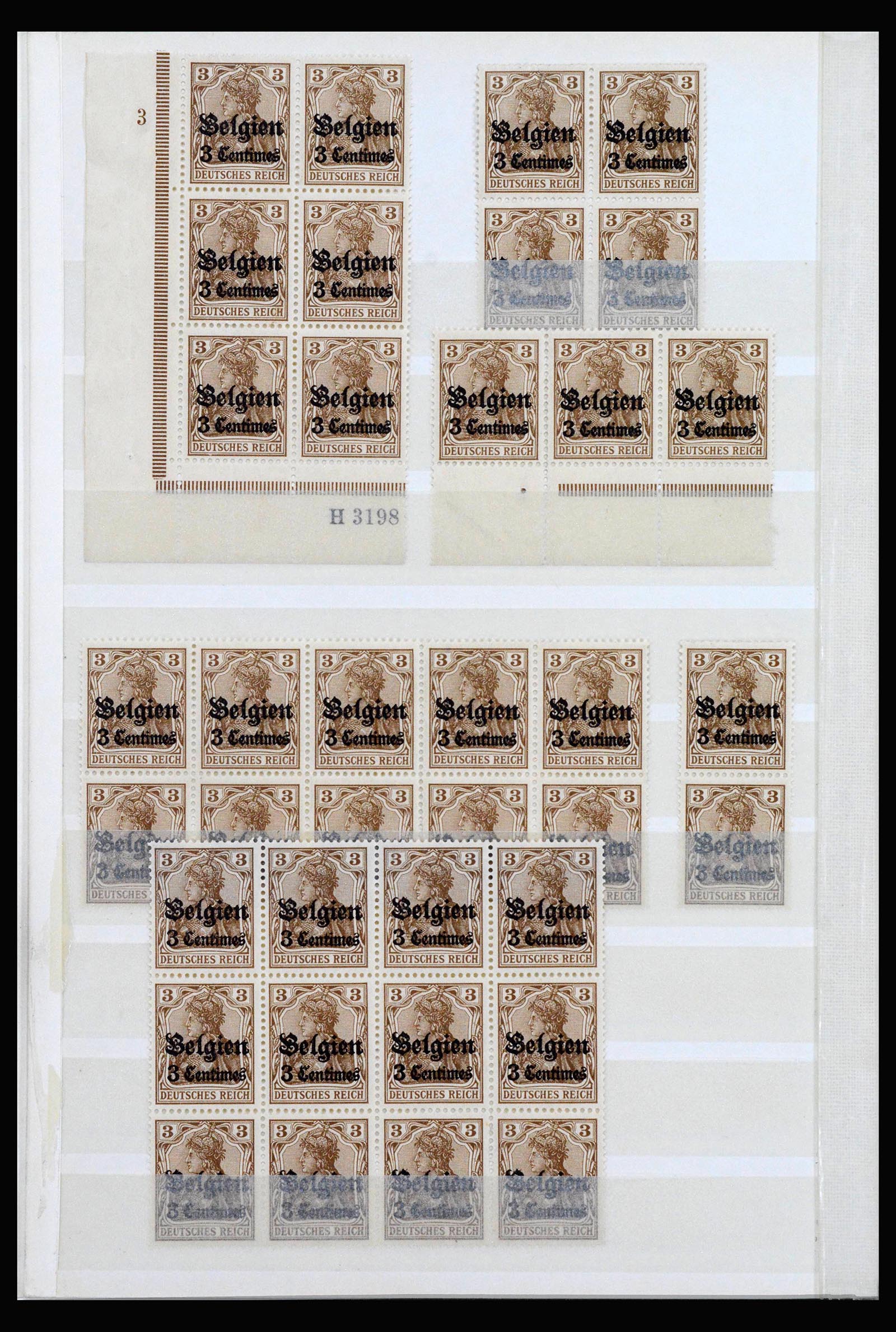 40162 0002 - Postzegelverzameling 40162 Duitse bezetting in België 1914-1916.