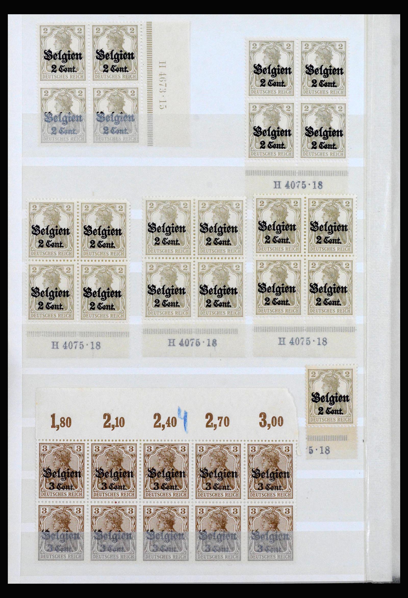 40162 0006 - Postzegelverzameling 40162 Duitse bezetting in België 1914-1916.