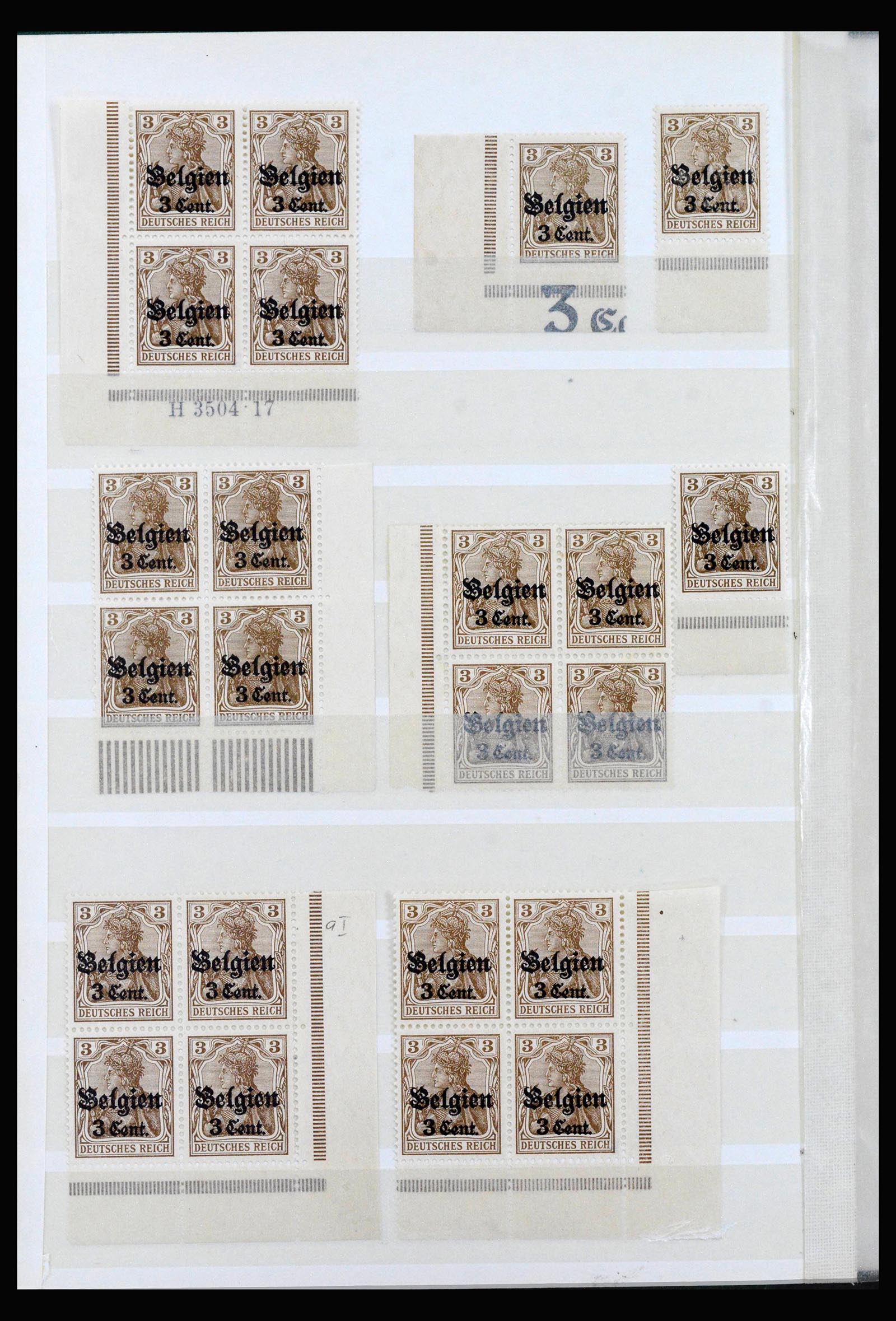 40162 0008 - Postzegelverzameling 40162 Duitse bezetting in België 1914-1916.