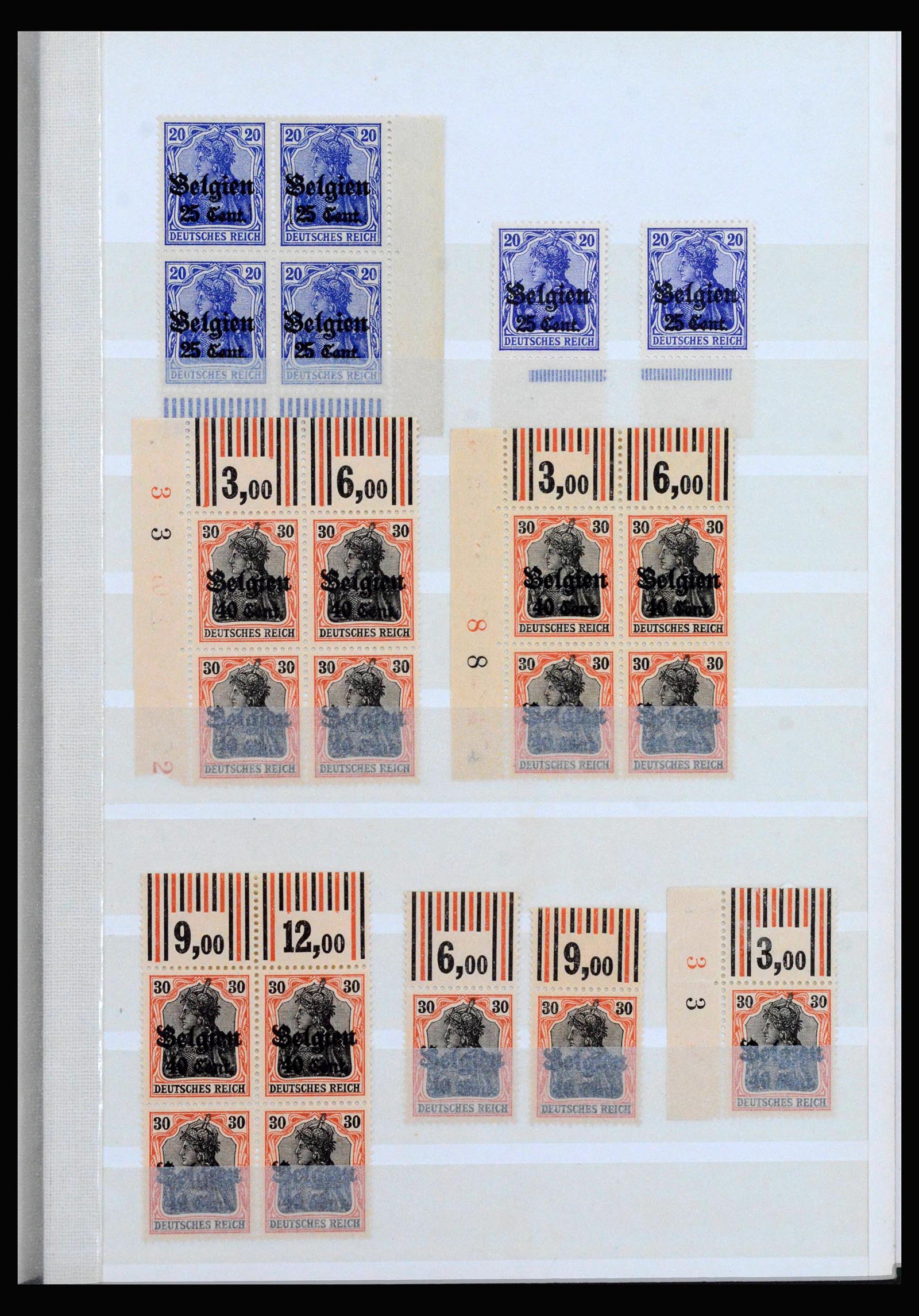 40162 0020 - Postzegelverzameling 40162 Duitse bezetting in België 1914-1916.