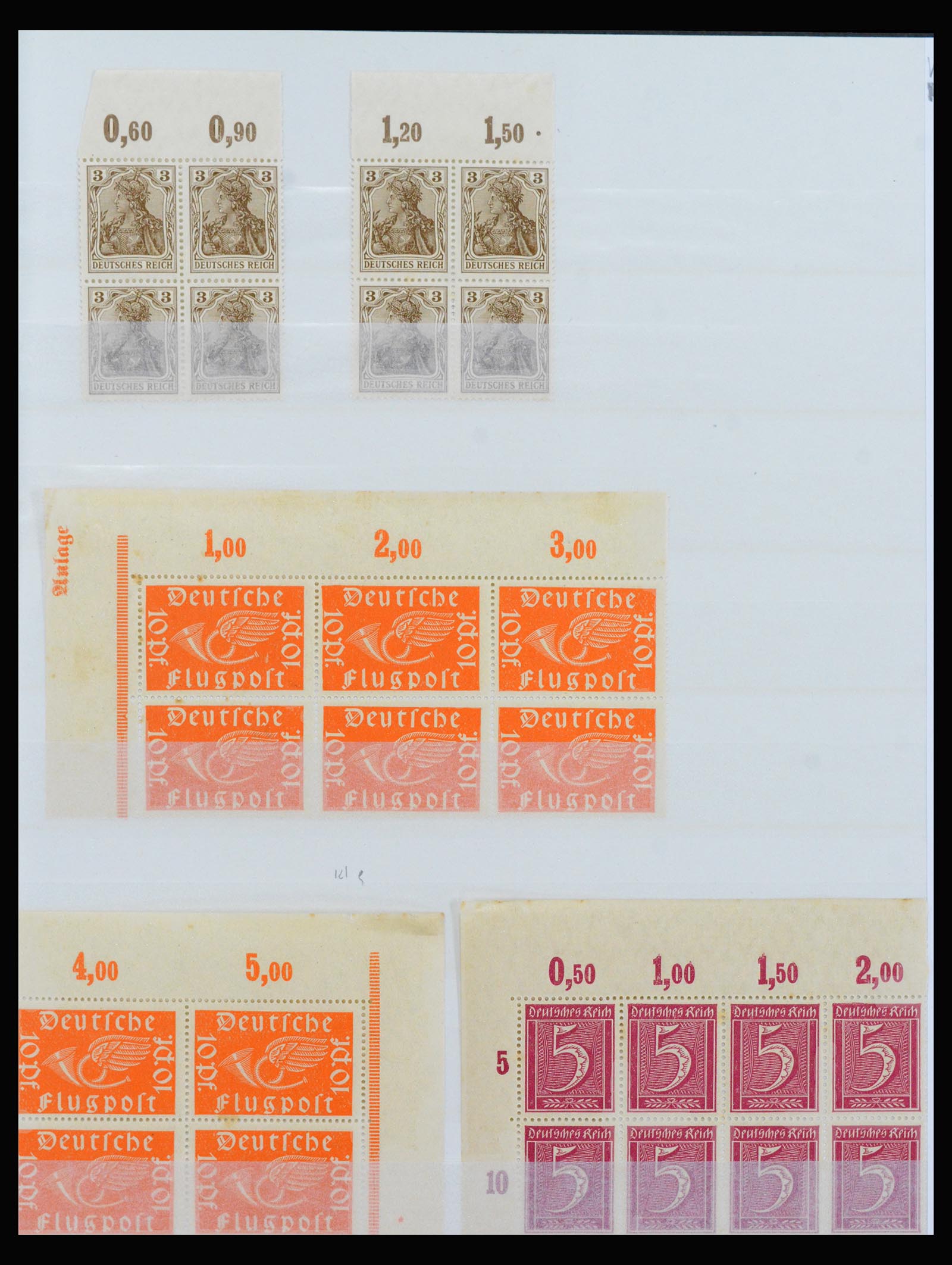 40163 0001 - Postzegelverzameling 40163 Duitse Rijk postfris infla periode.