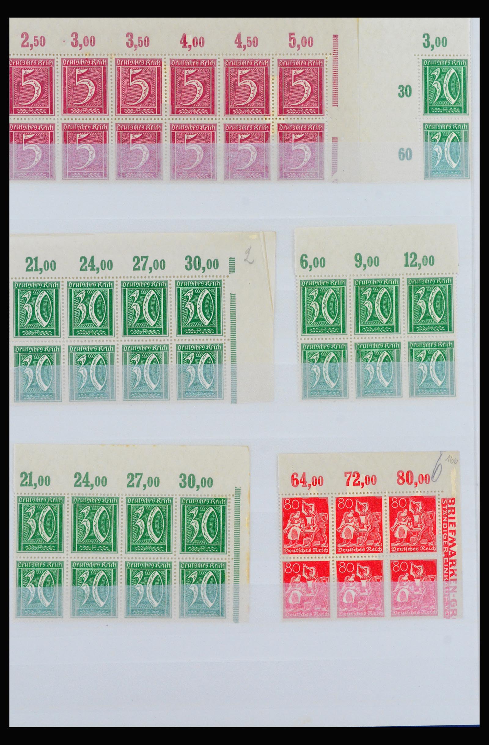 40163 0002 - Postzegelverzameling 40163 Duitse Rijk postfris infla periode.