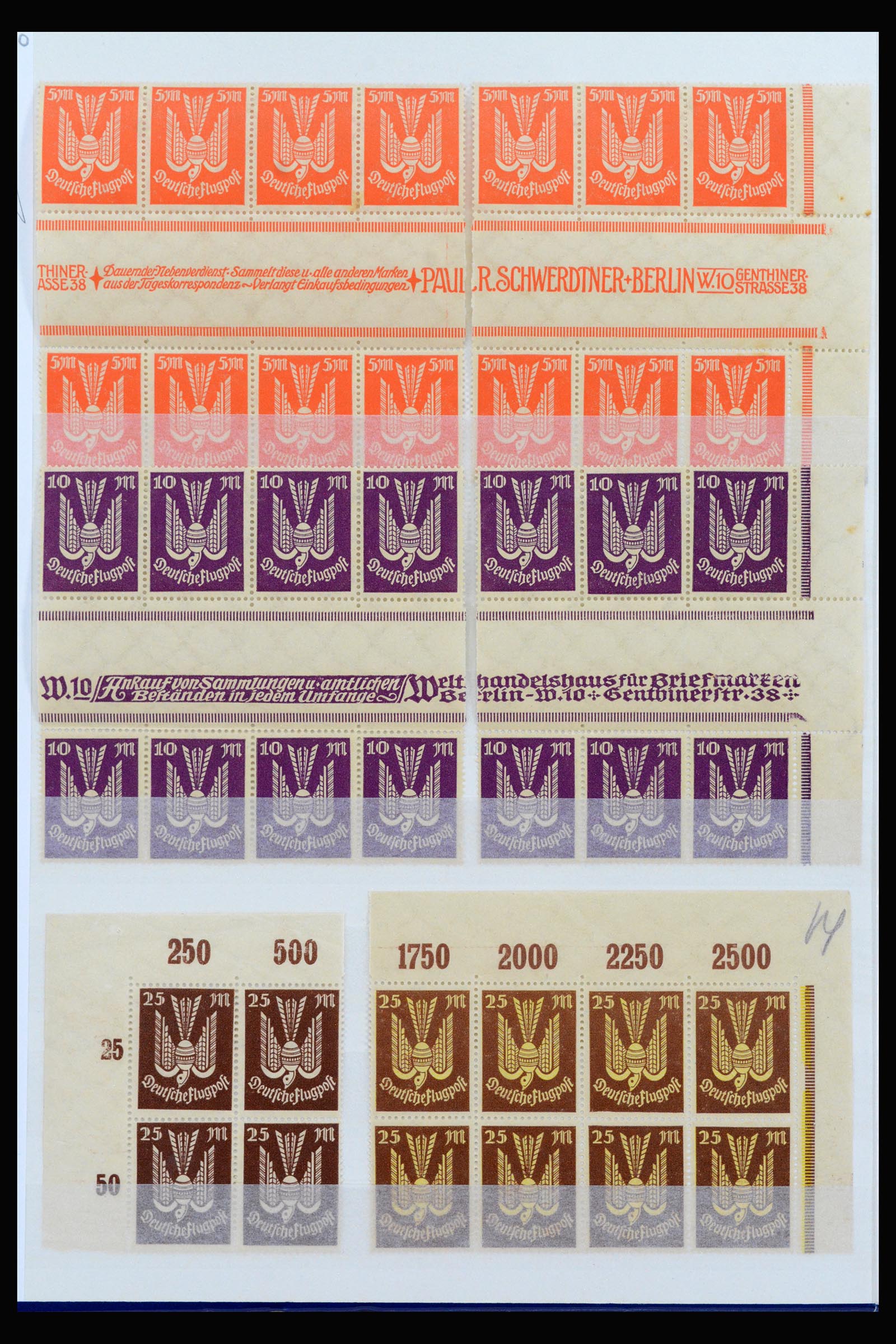 40163 0010 - Postzegelverzameling 40163 Duitse Rijk postfris infla periode.