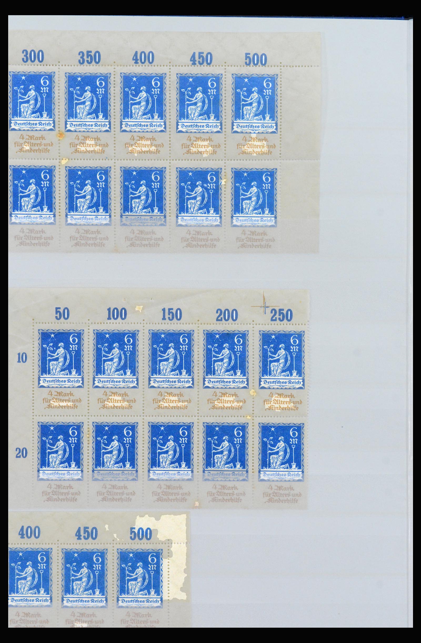 40163 0012 - Postzegelverzameling 40163 Duitse Rijk postfris infla periode.