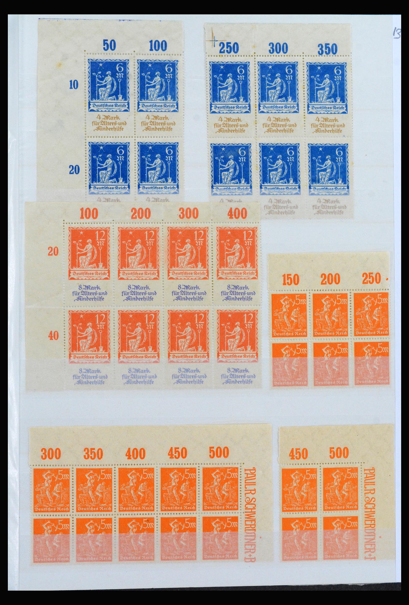 40163 0013 - Postzegelverzameling 40163 Duitse Rijk postfris infla periode.