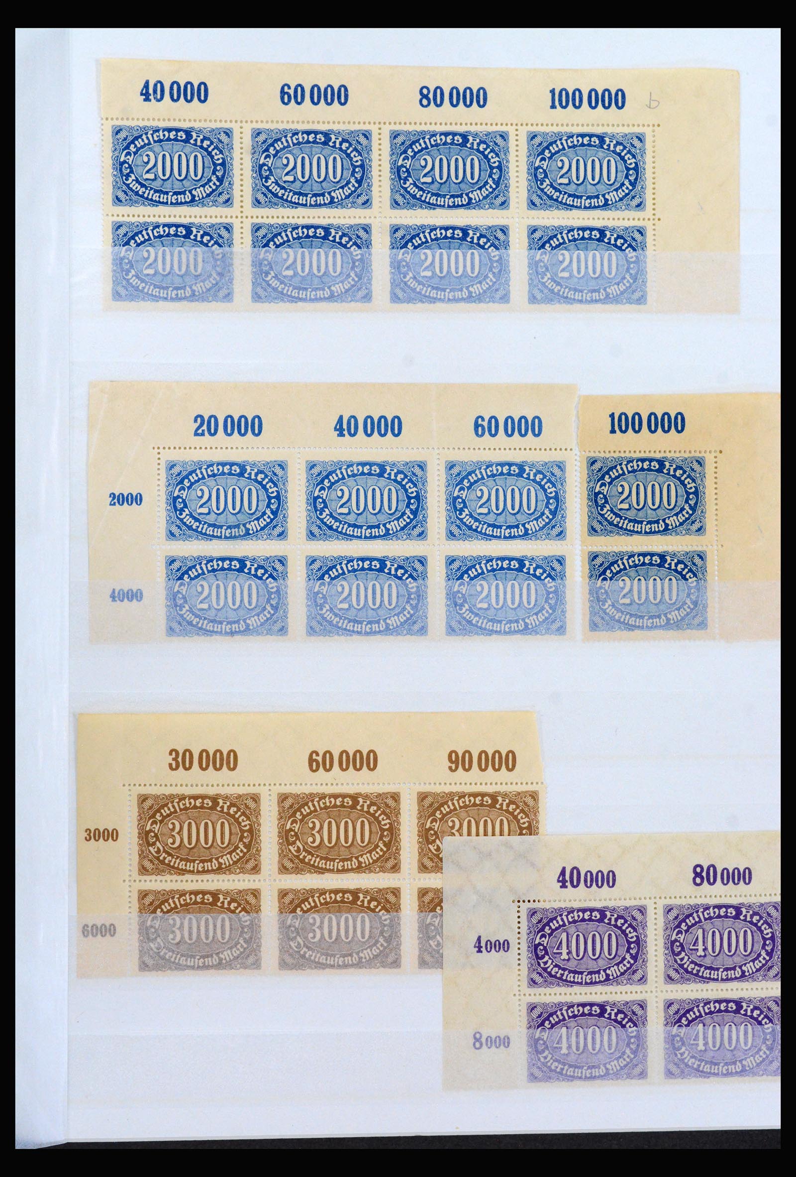 40163 0017 - Postzegelverzameling 40163 Duitse Rijk postfris infla periode.