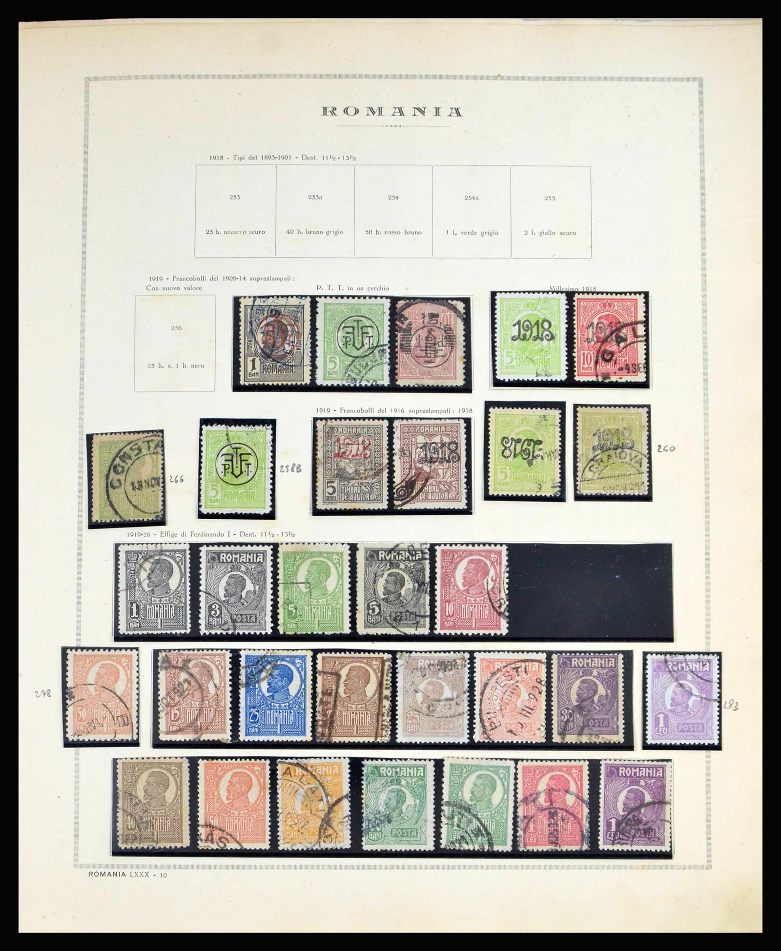 40164 0012 - Postzegelverzameling 40164 Roemenië 1862-1969.