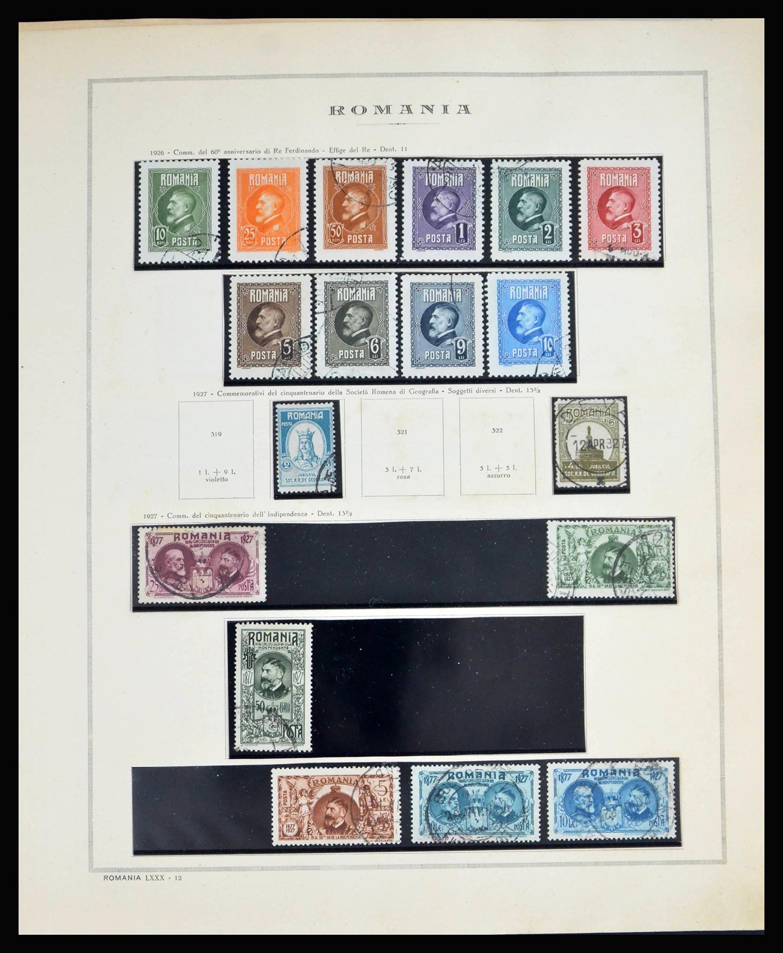 40164 0014 - Postzegelverzameling 40164 Roemenië 1862-1969.