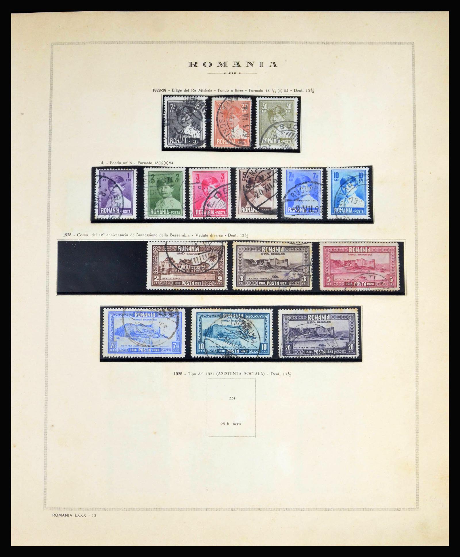 40164 0015 - Postzegelverzameling 40164 Roemenië 1862-1969.