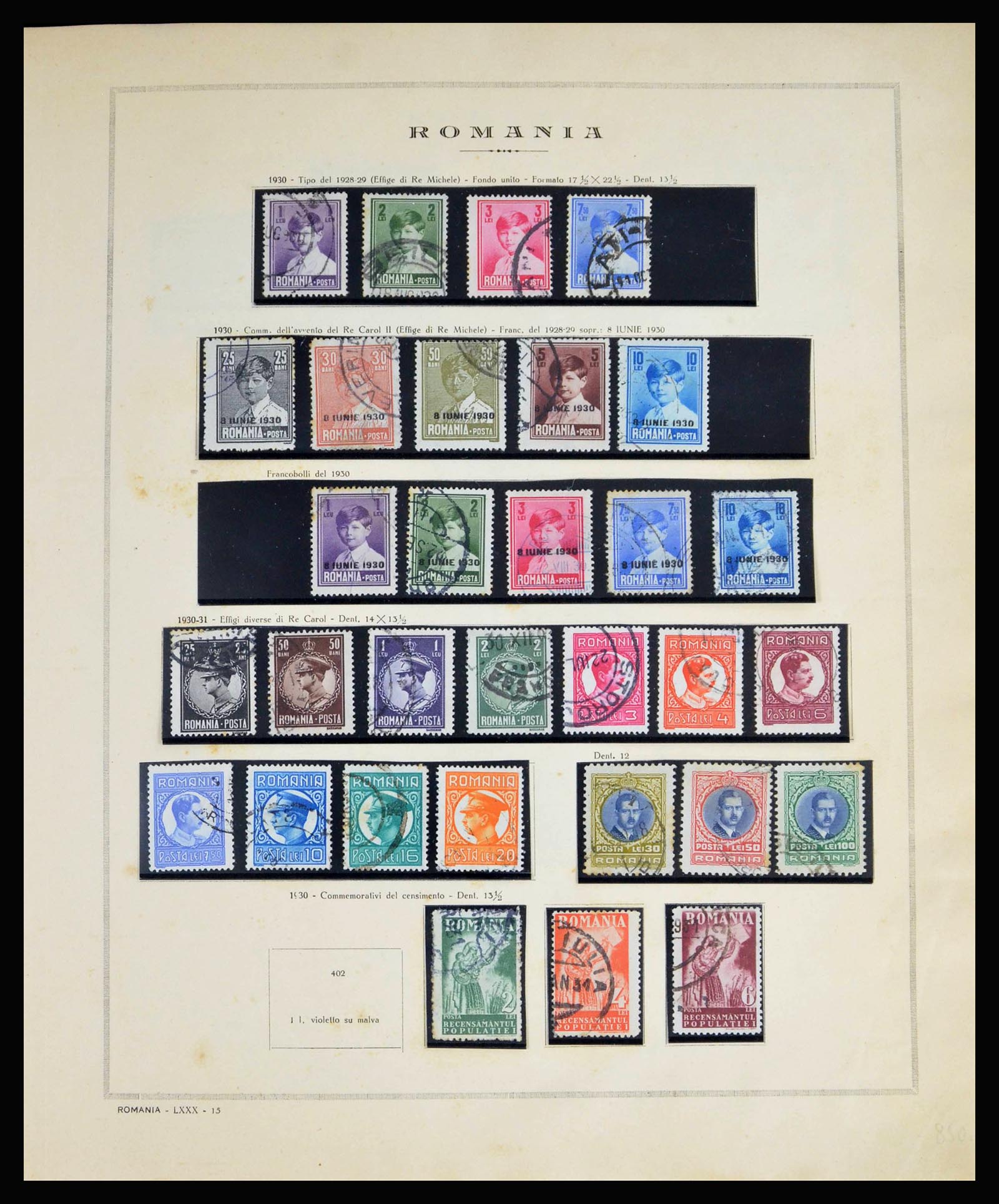40164 0017 - Postzegelverzameling 40164 Roemenië 1862-1969.