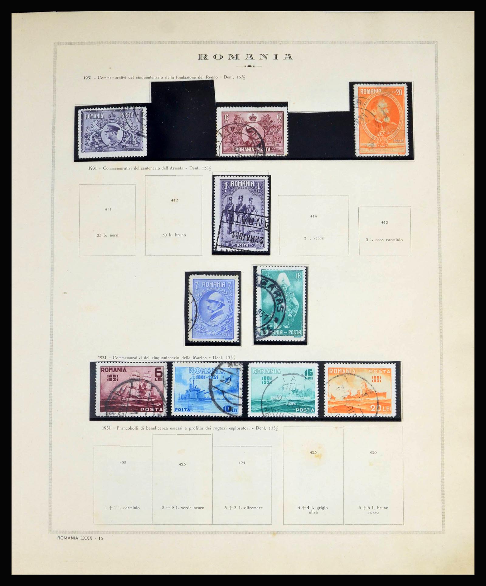 40164 0018 - Postzegelverzameling 40164 Roemenië 1862-1969.