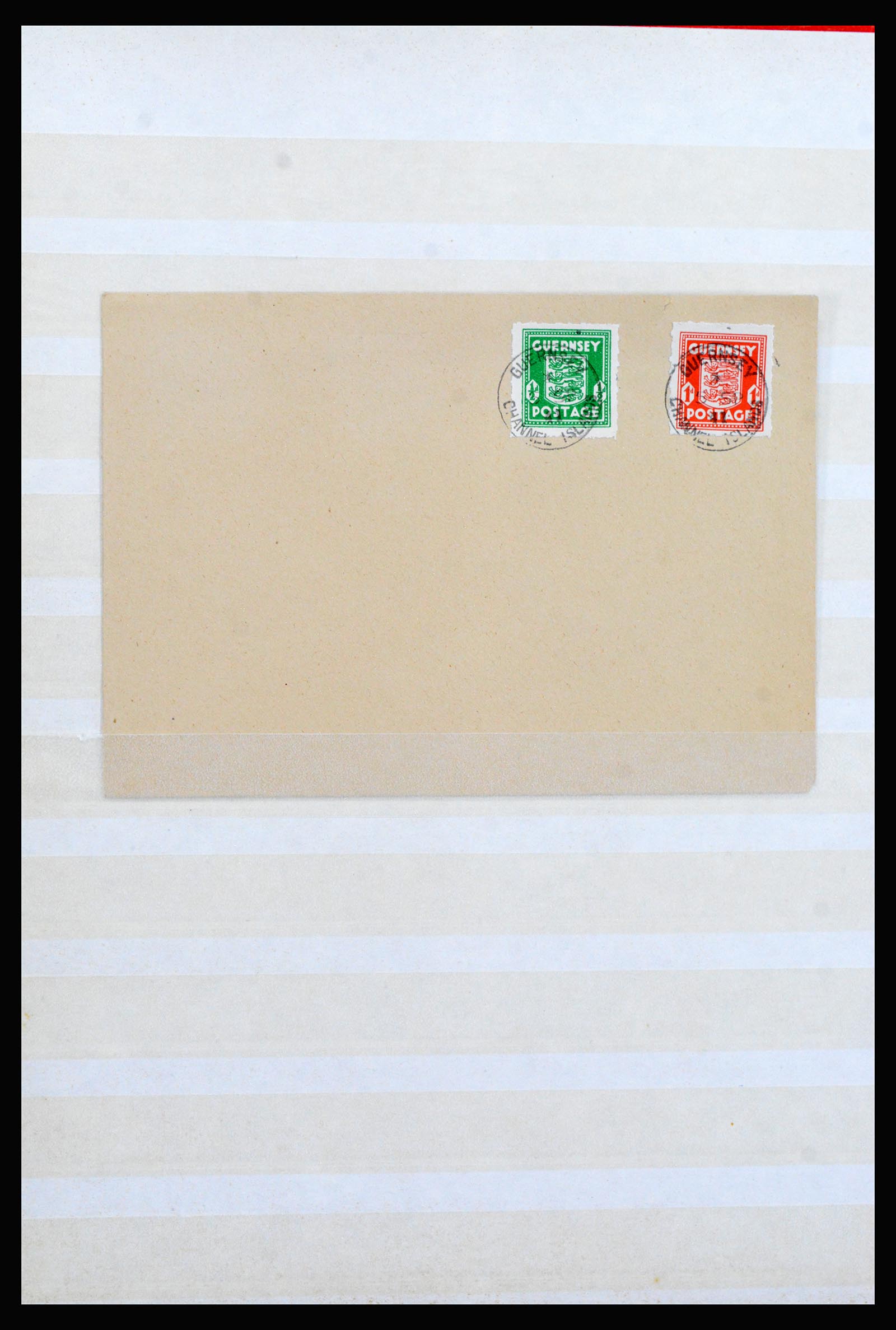40167 0014 - Postzegelverzameling 40167 Guernsey en Jersey 1941-1942.