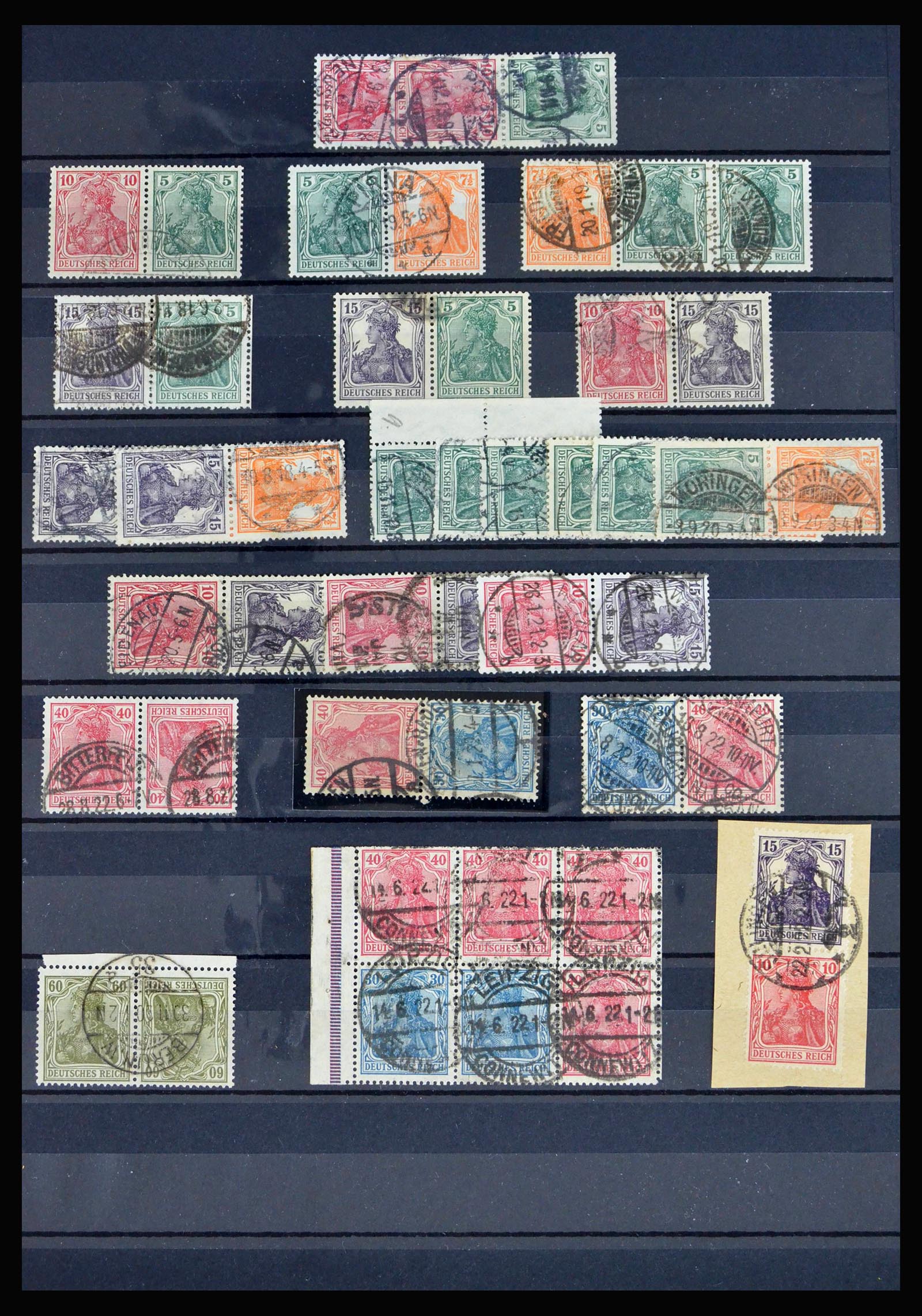 40169 0001 - Postzegelverzameling 40169 Duitse Rijk combinaties 1916-1941.