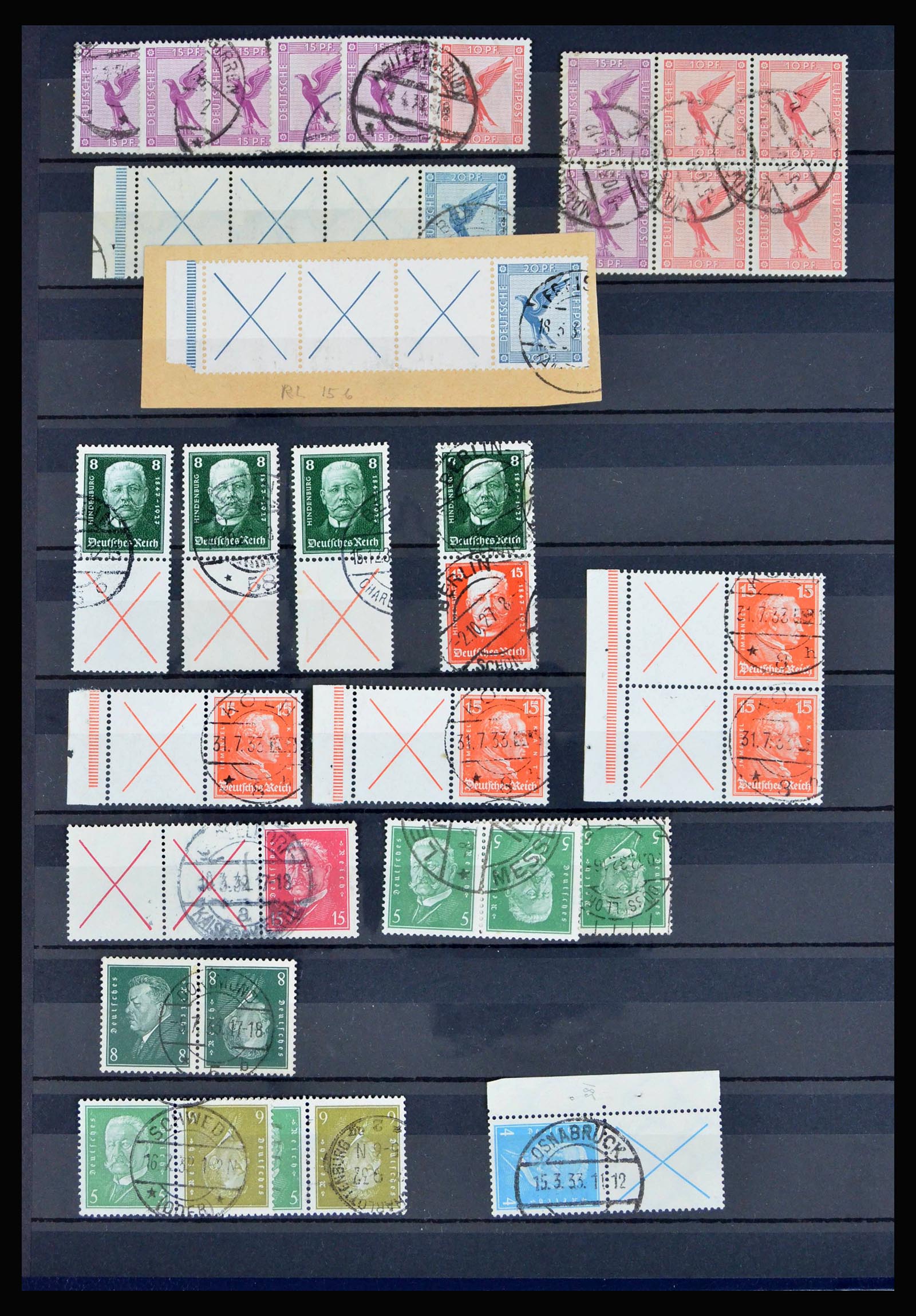 40169 0002 - Postzegelverzameling 40169 Duitse Rijk combinaties 1916-1941.