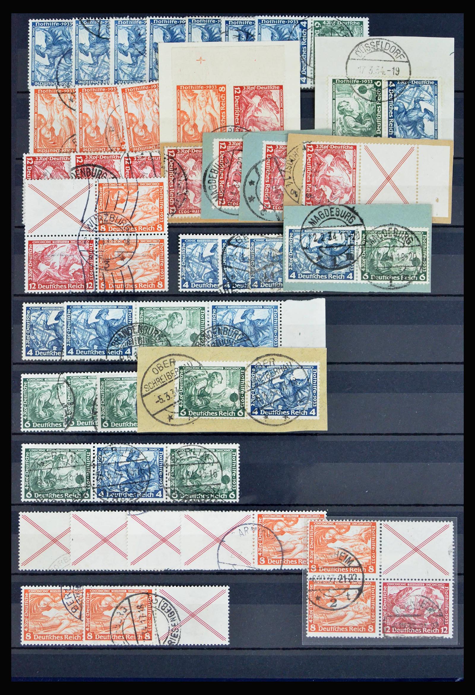 40169 0006 - Postzegelverzameling 40169 Duitse Rijk combinaties 1916-1941.