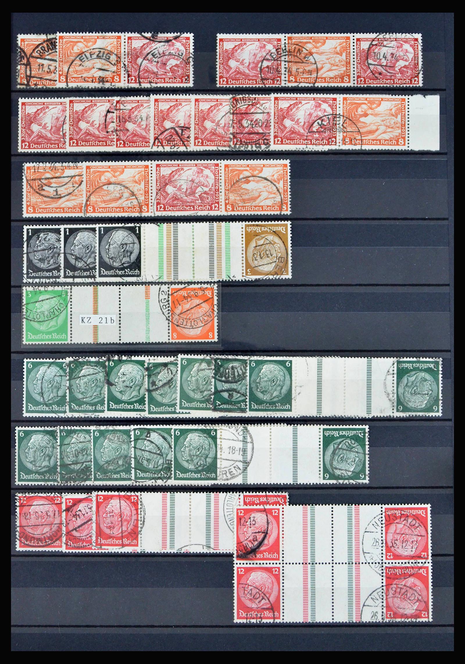 40169 0007 - Postzegelverzameling 40169 Duitse Rijk combinaties 1916-1941.