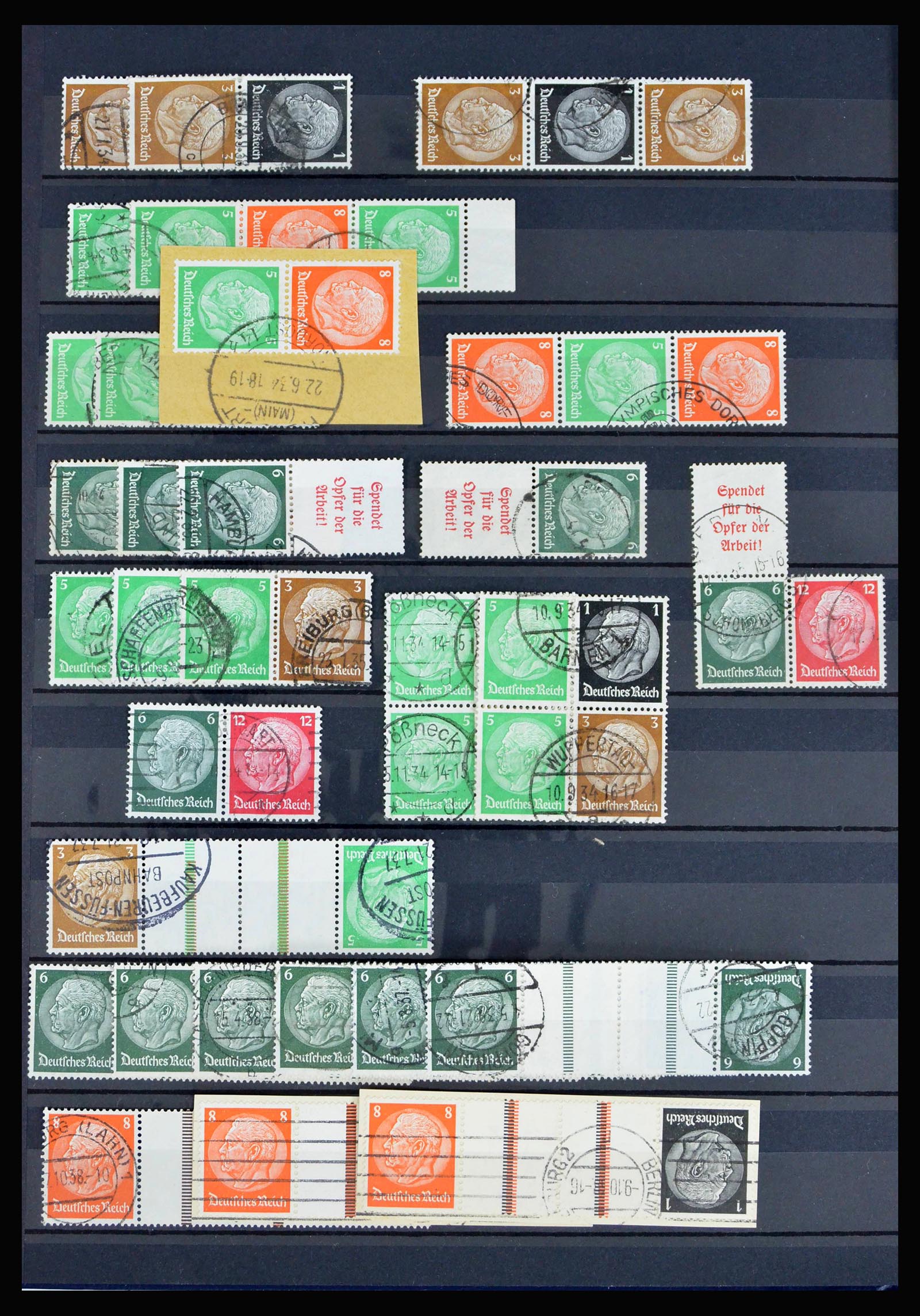 40169 0008 - Postzegelverzameling 40169 Duitse Rijk combinaties 1916-1941.