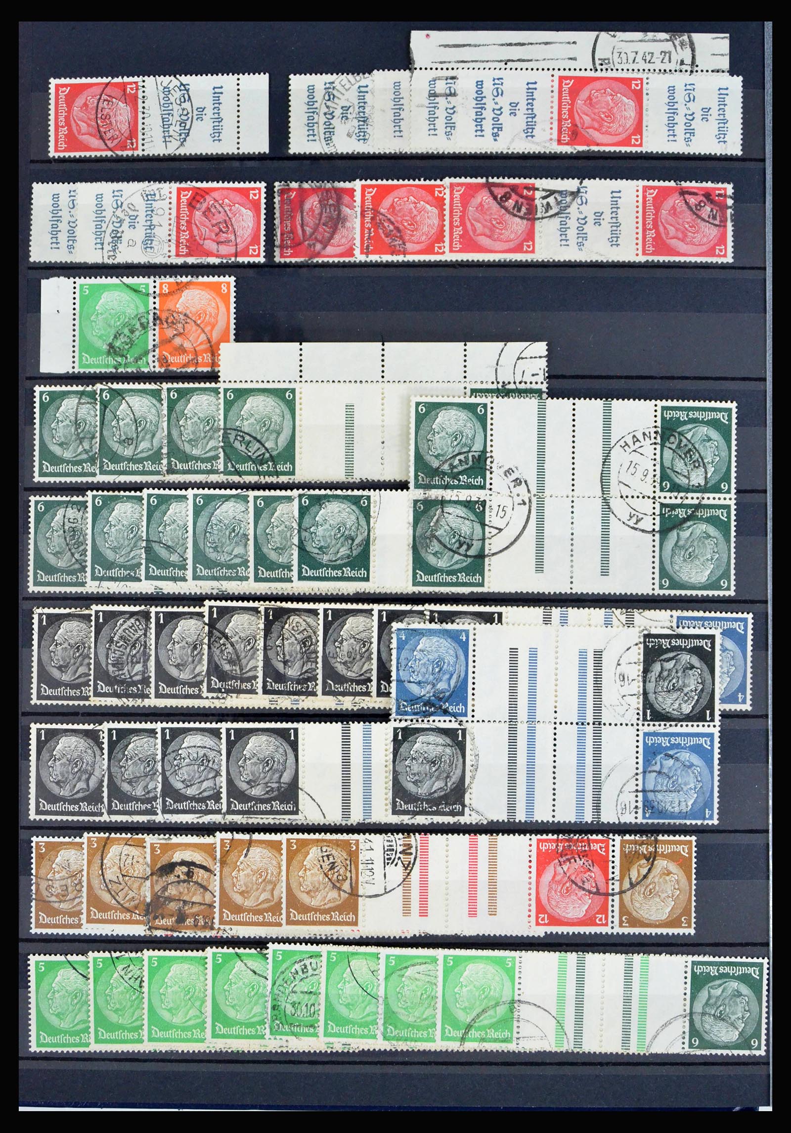 40169 0012 - Postzegelverzameling 40169 Duitse Rijk combinaties 1916-1941.