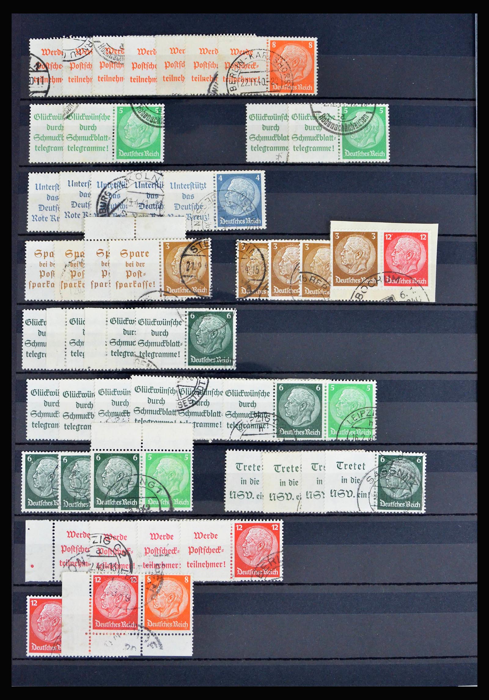 40169 0018 - Postzegelverzameling 40169 Duitse Rijk combinaties 1916-1941.