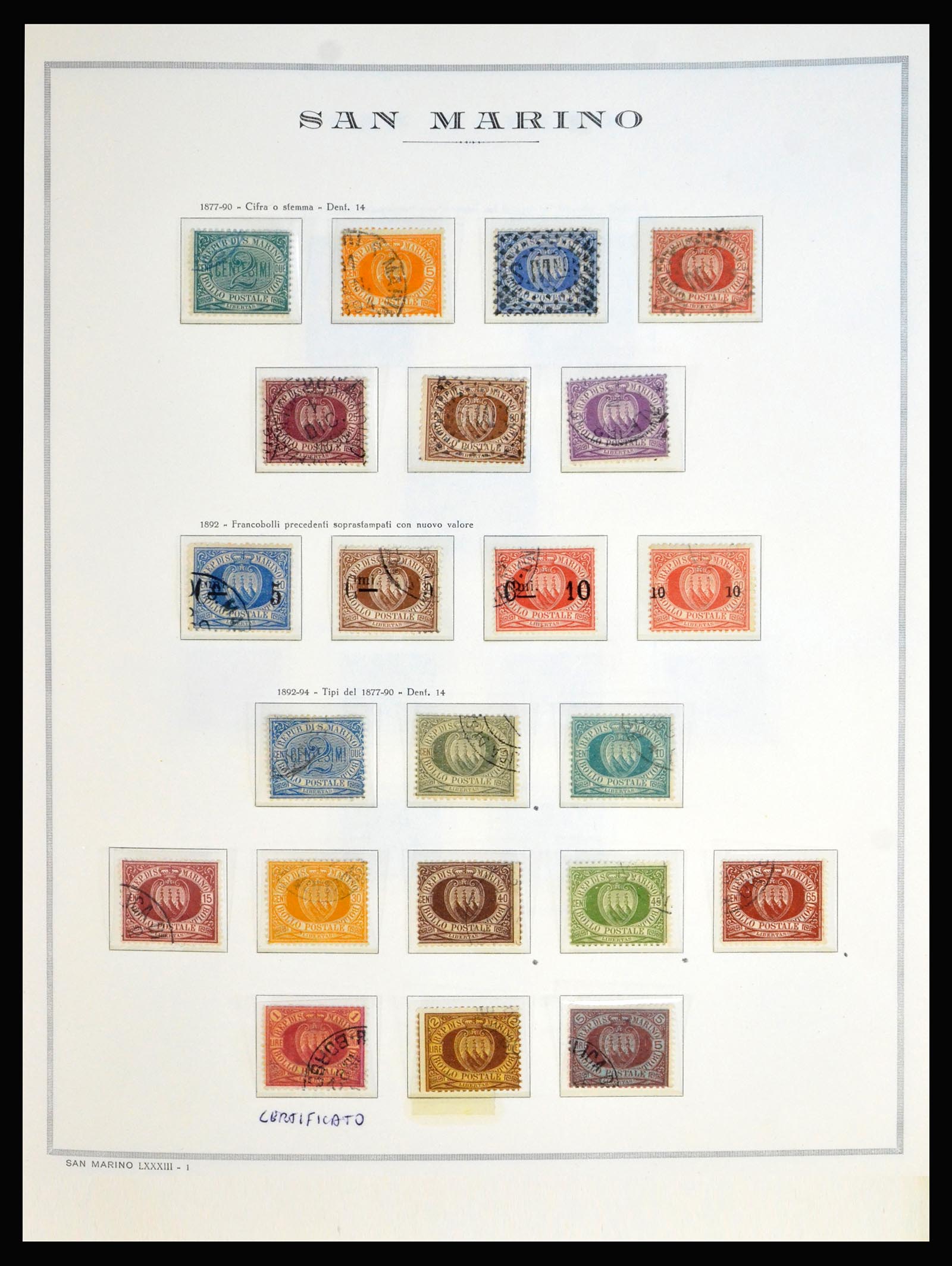 40176 0005 - Postzegelverzameling 40176 San Marino 1877-2000.