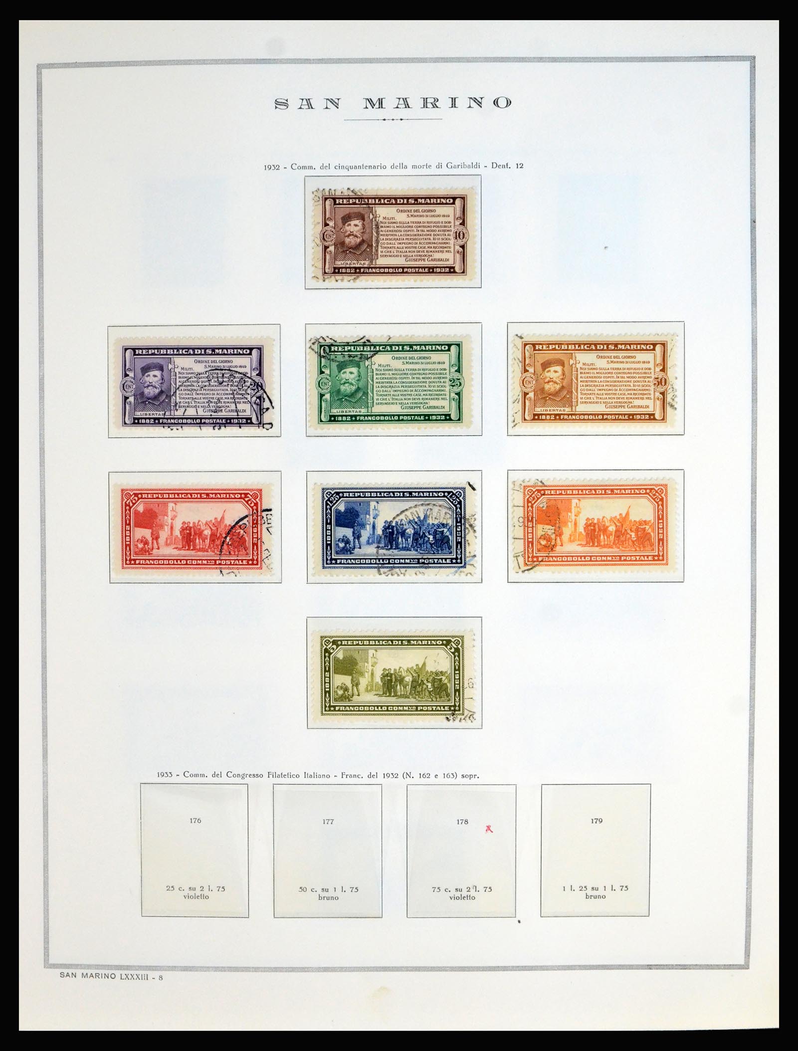 40176 0015 - Postzegelverzameling 40176 San Marino 1877-2000.