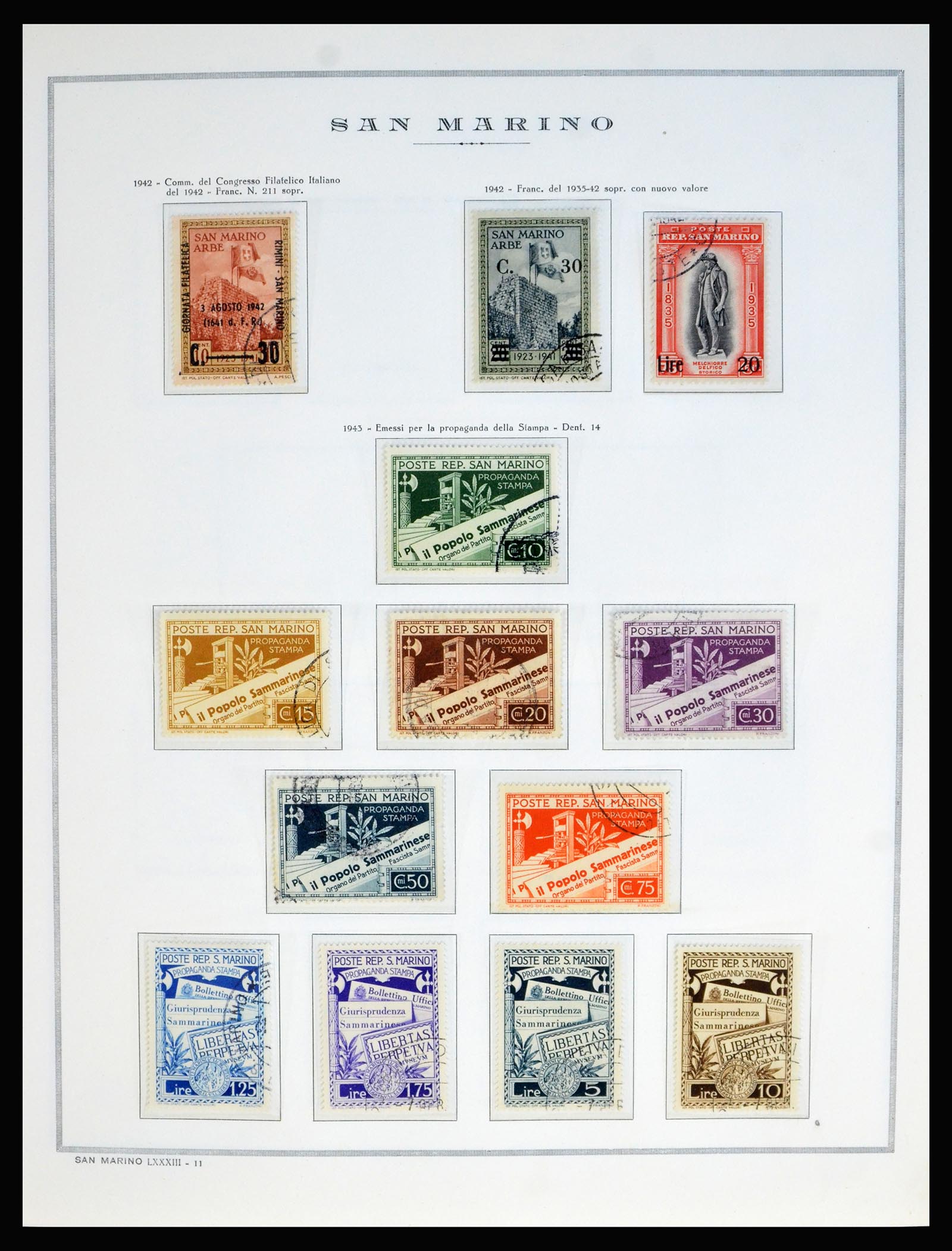 40176 0020 - Postzegelverzameling 40176 San Marino 1877-2000.