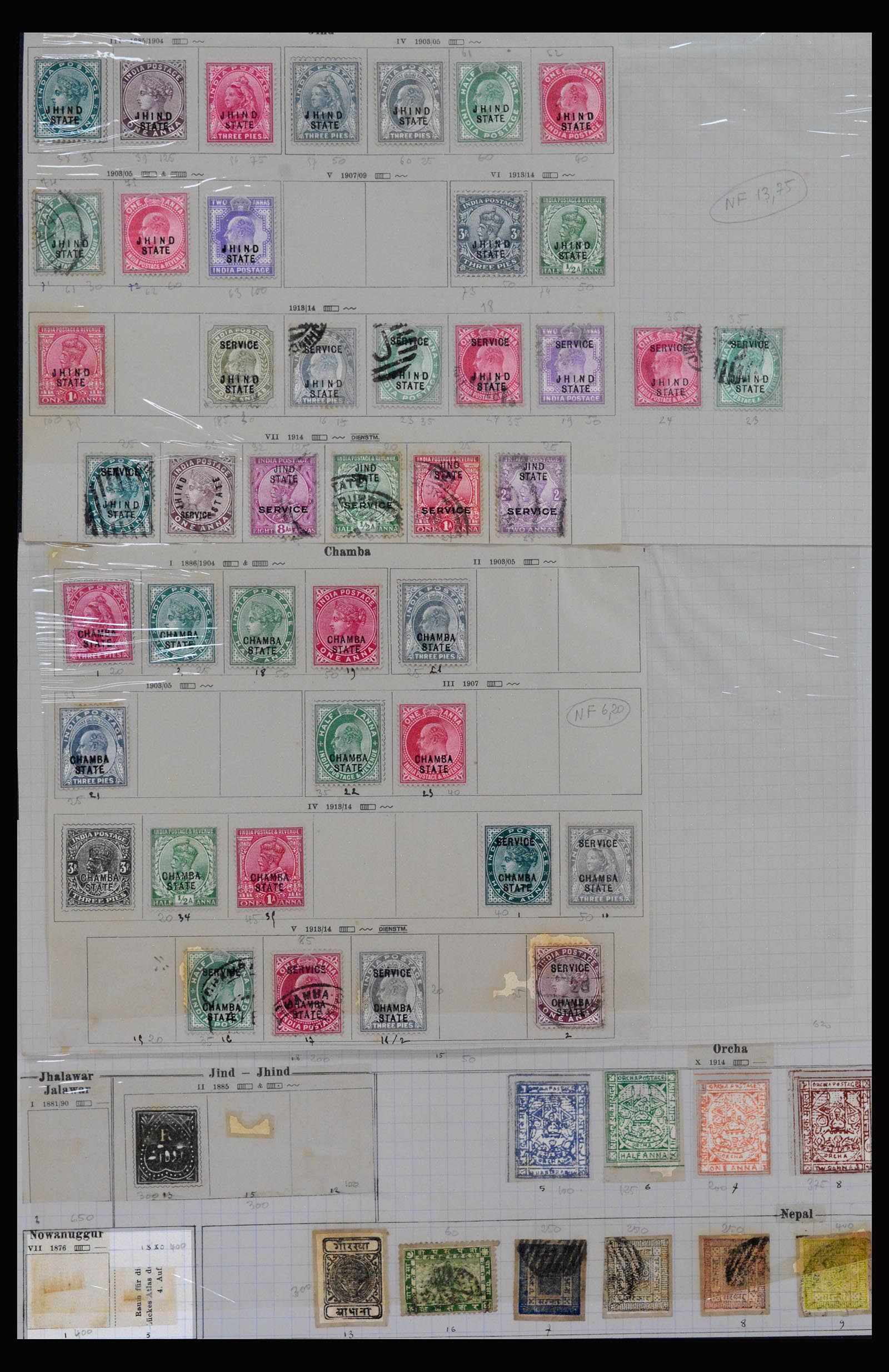 40180 0001 - Postzegelverzameling 40180 Wereld klassiek 1840-1910.