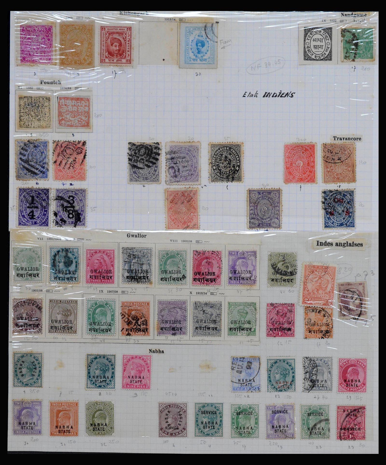 40180 0003 - Postzegelverzameling 40180 Wereld klassiek 1840-1910.
