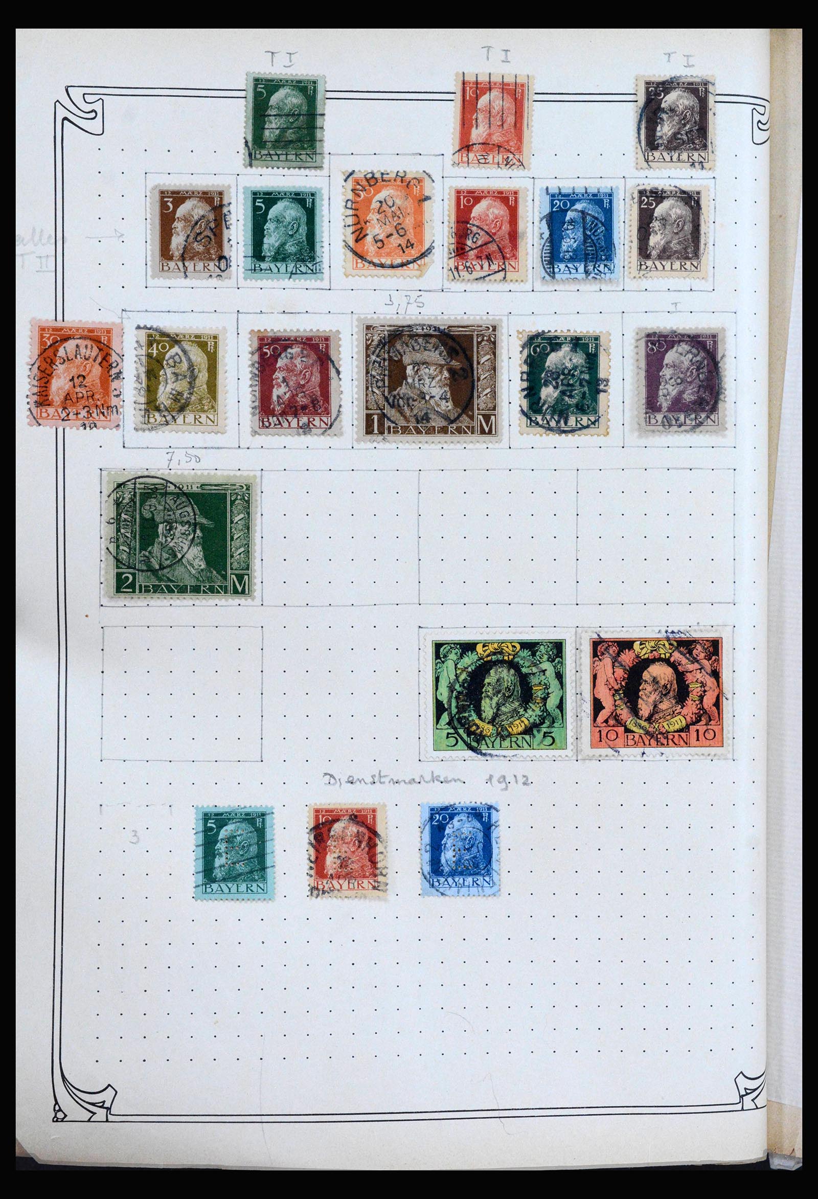 40180 0014 - Postzegelverzameling 40180 Wereld klassiek 1840-1910.