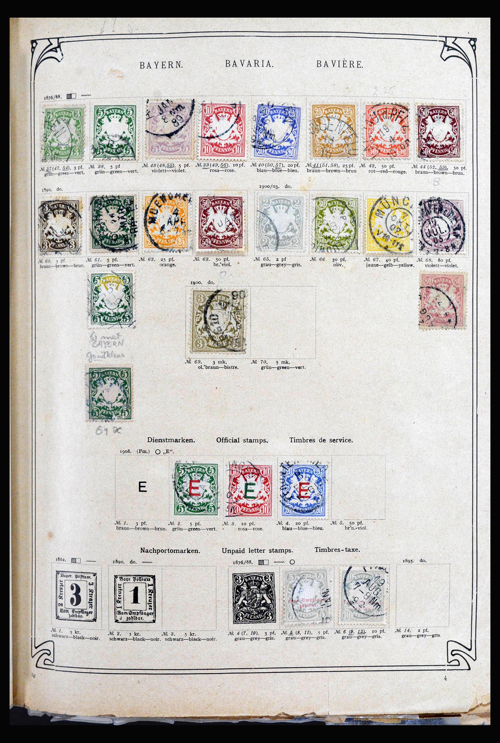 40180 0015 - Postzegelverzameling 40180 Wereld klassiek 1840-1910.