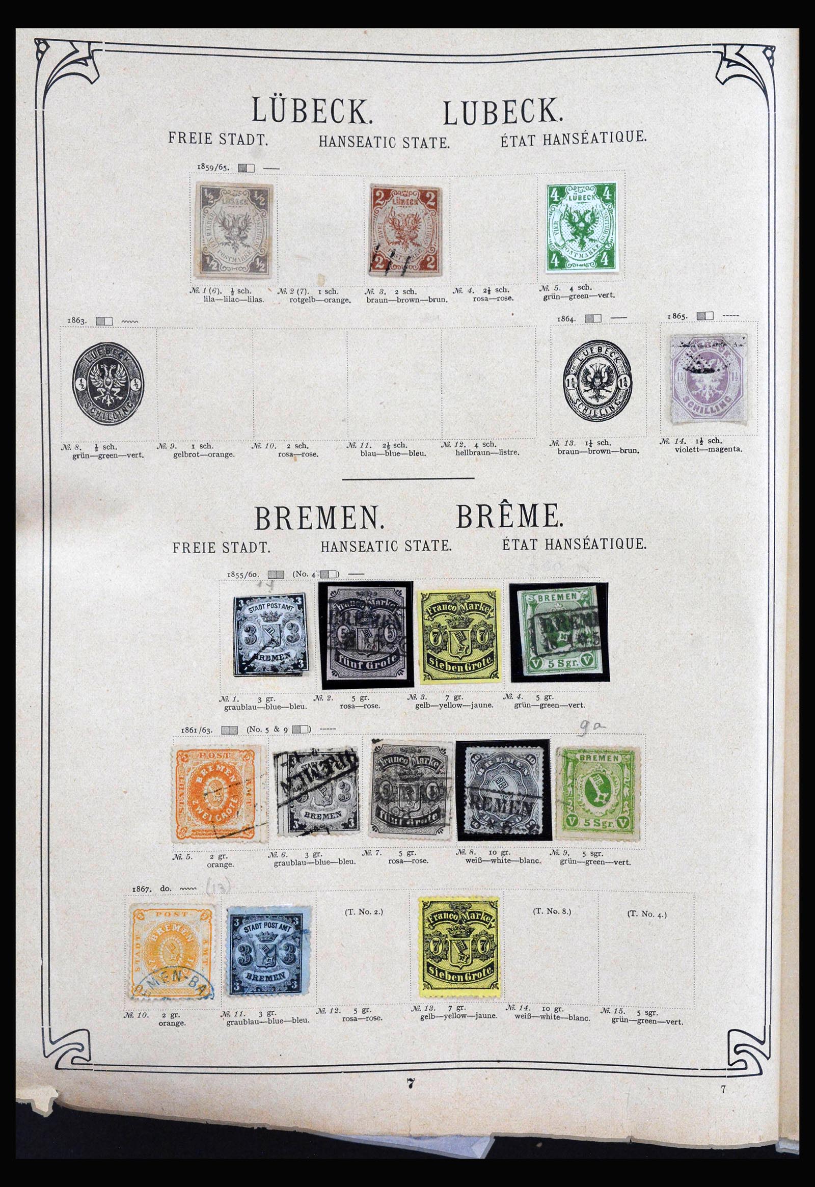 40180 0018 - Postzegelverzameling 40180 Wereld klassiek 1840-1910.