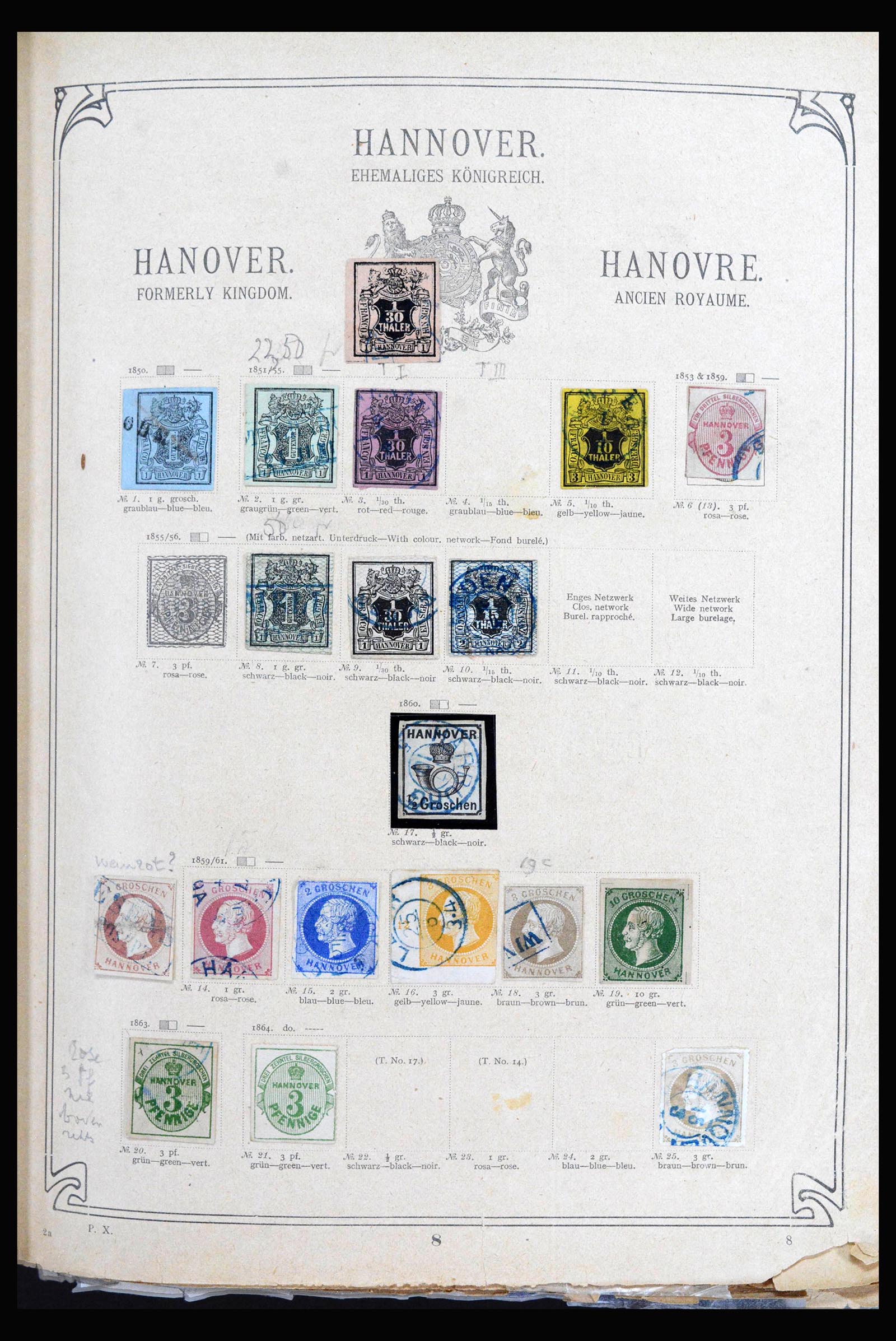 40180 0019 - Postzegelverzameling 40180 Wereld klassiek 1840-1910.