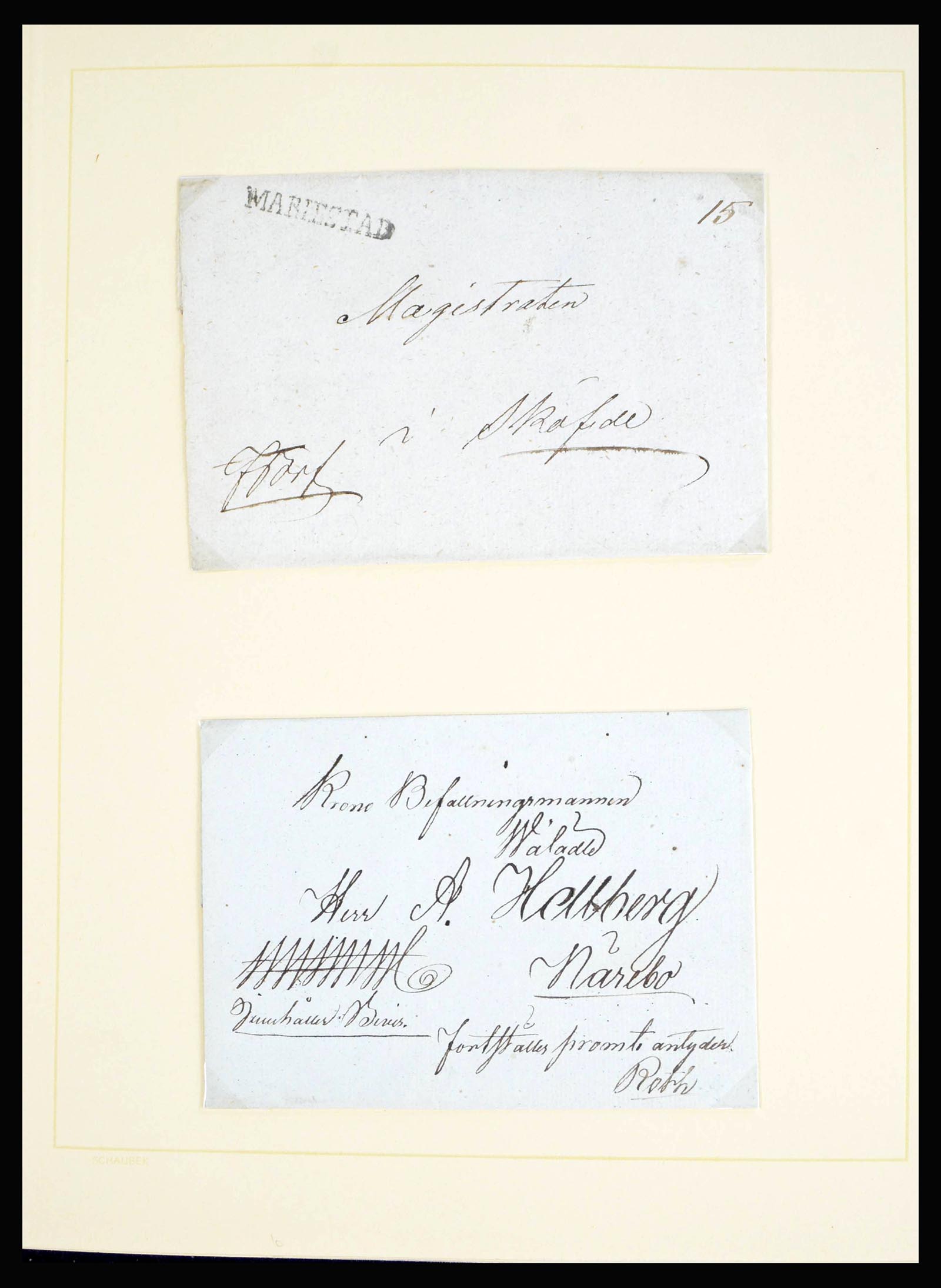 40181 0005 - Postzegelverzameling 40181 Zweden brieven 1826-1936.