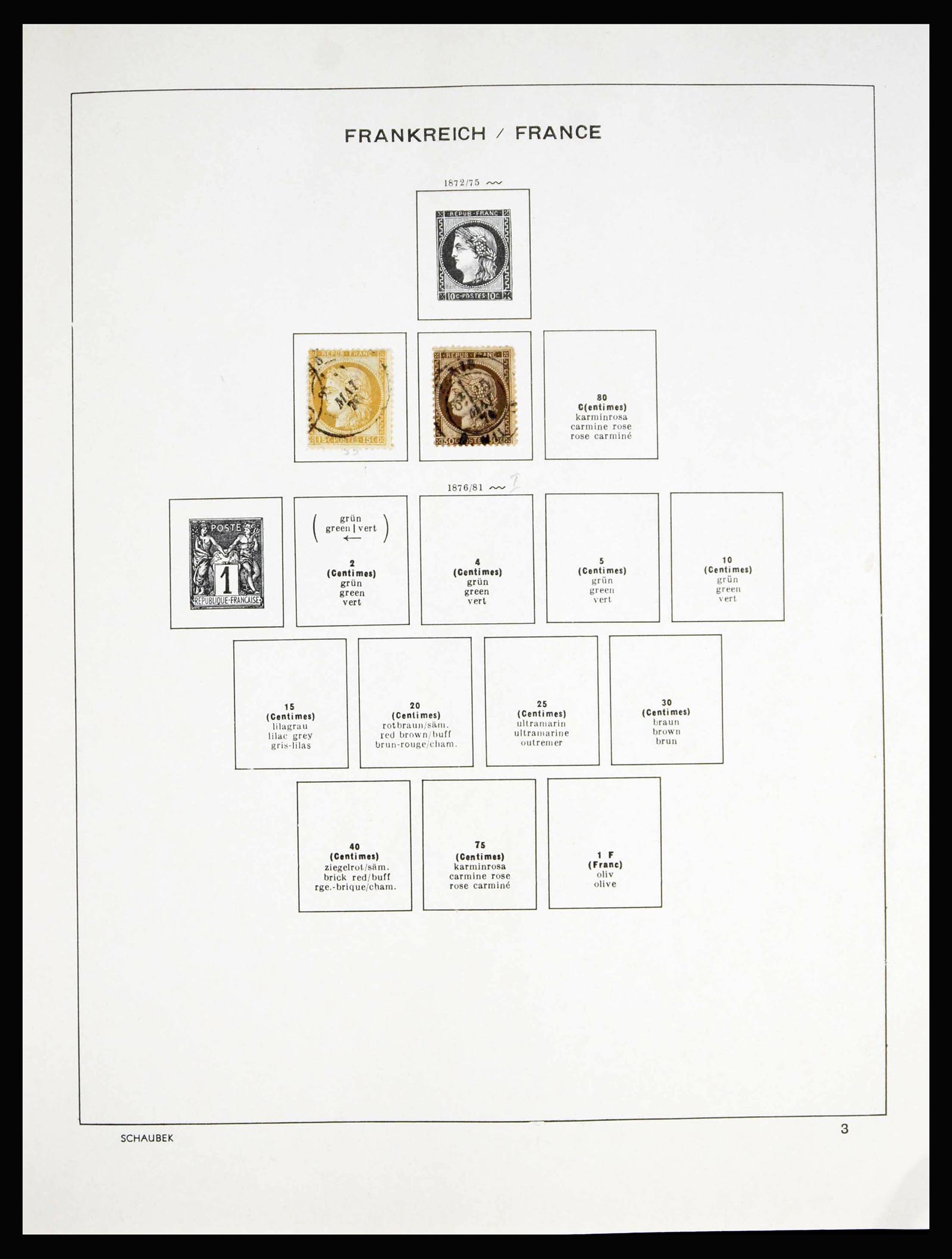 40182 0003 - Postzegelverzameling 40182 Frankrijk 1849-1980.