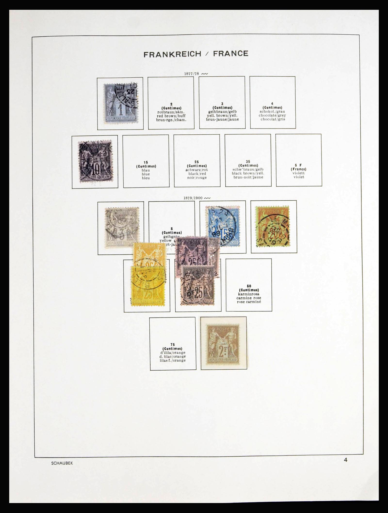 40182 0004 - Postzegelverzameling 40182 Frankrijk 1849-1980.