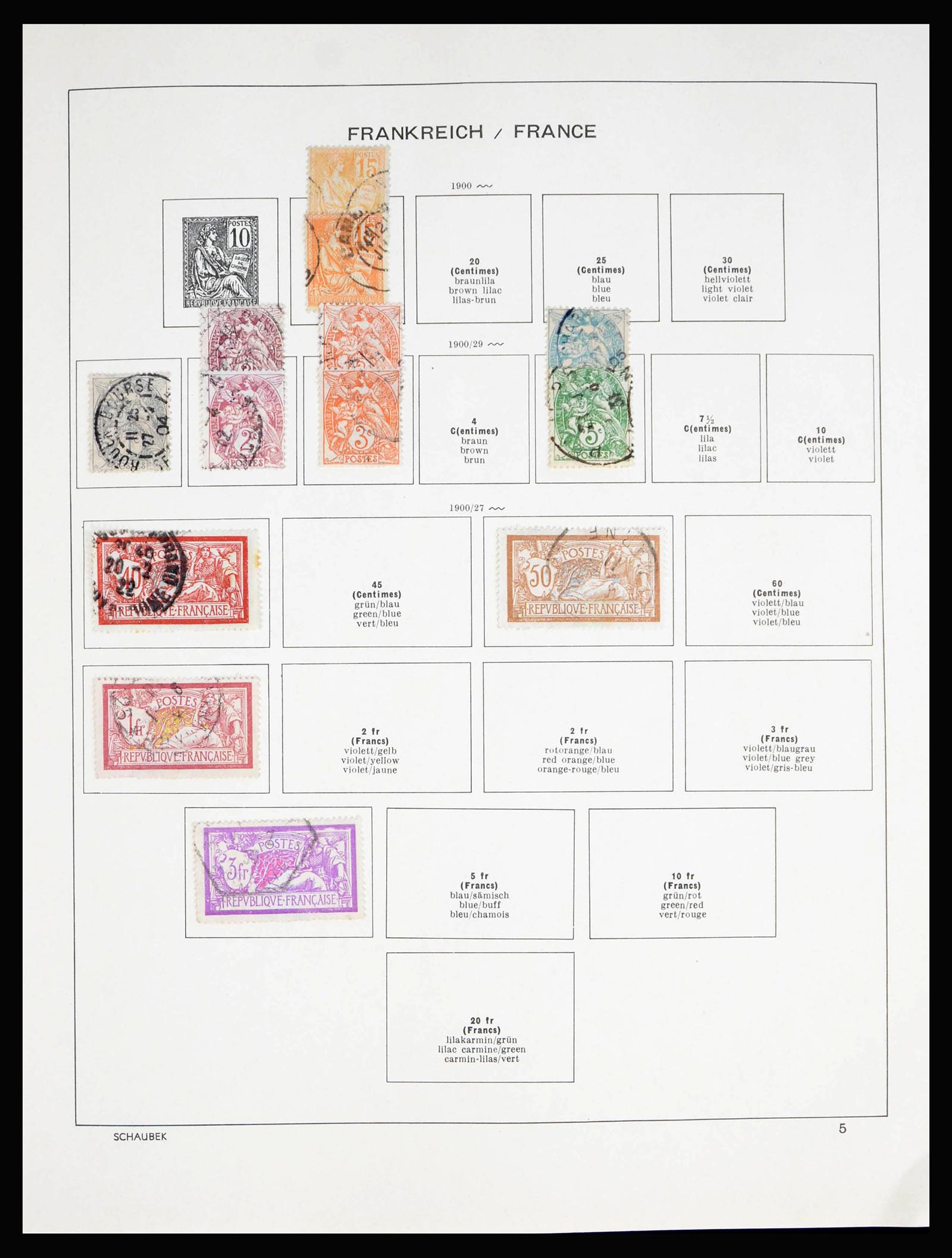 40182 0006 - Postzegelverzameling 40182 Frankrijk 1849-1980.