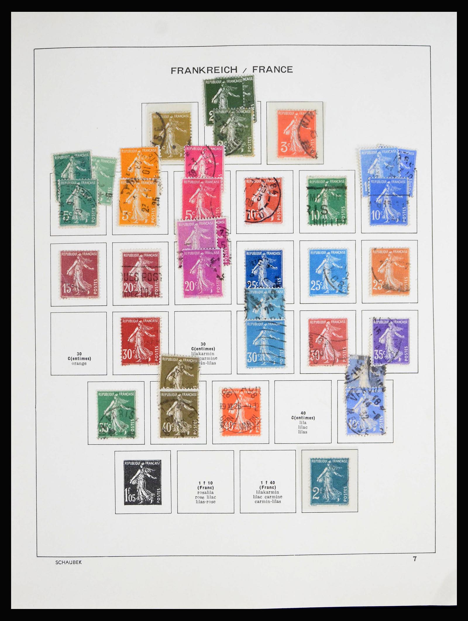 40182 0008 - Postzegelverzameling 40182 Frankrijk 1849-1980.