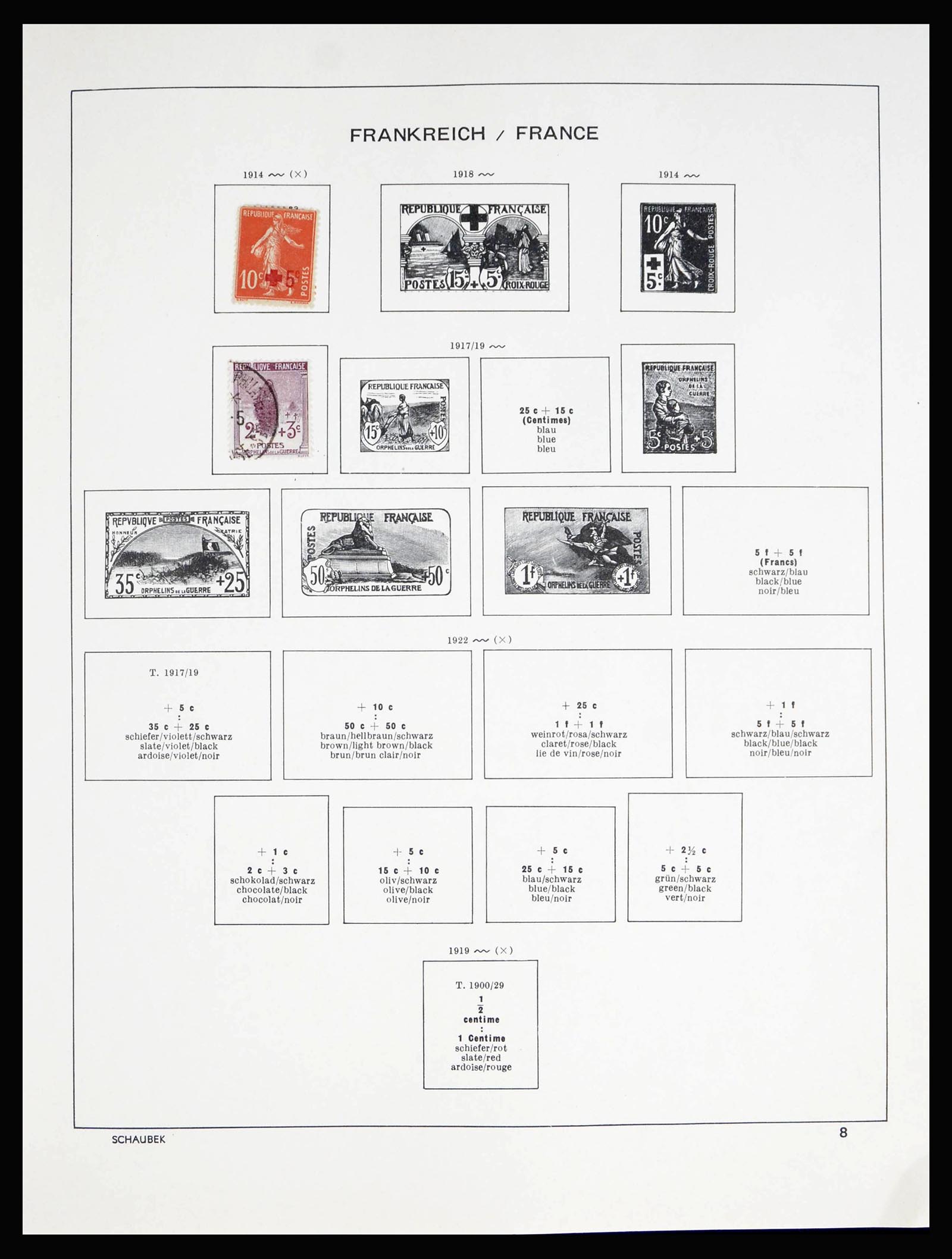 40182 0009 - Postzegelverzameling 40182 Frankrijk 1849-1980.