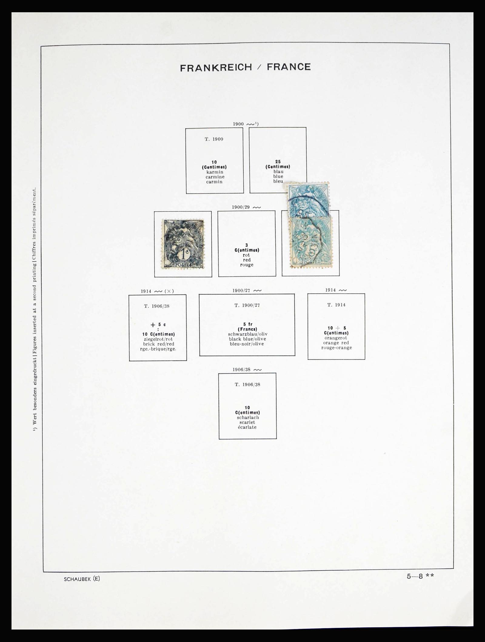 40182 0010 - Postzegelverzameling 40182 Frankrijk 1849-1980.