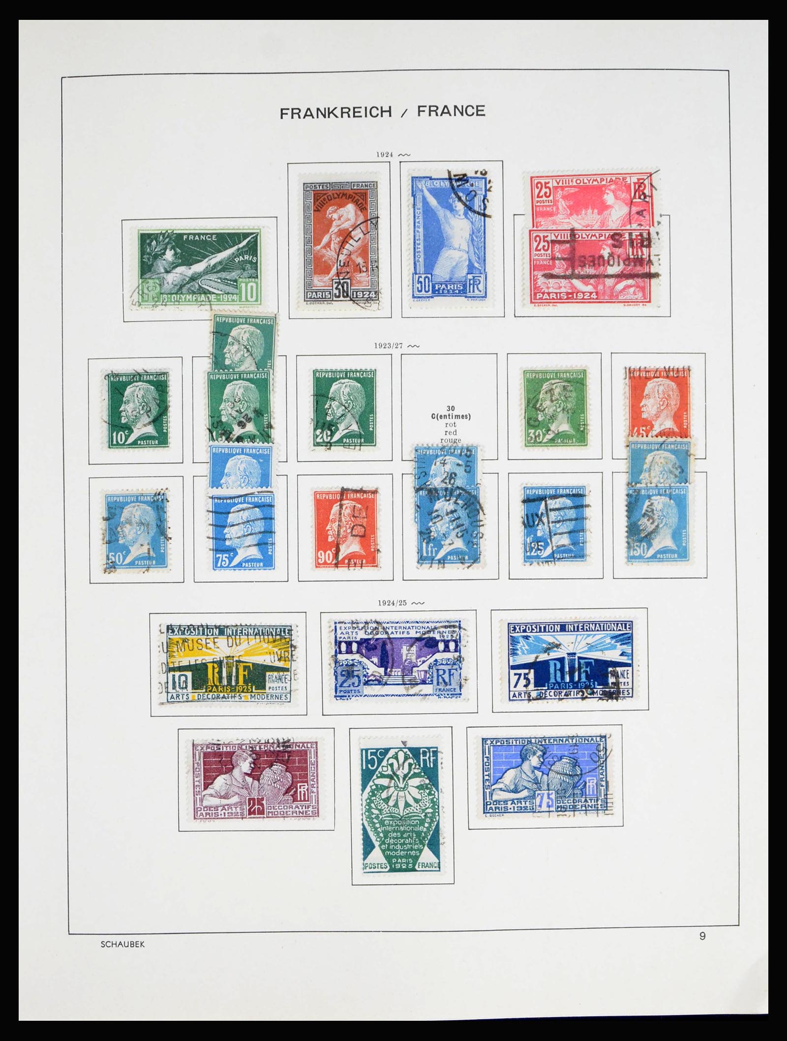 40182 0012 - Postzegelverzameling 40182 Frankrijk 1849-1980.