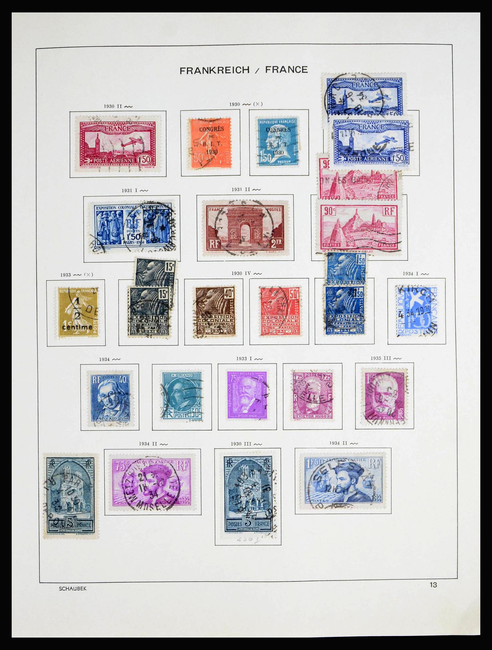 40182 0015 - Postzegelverzameling 40182 Frankrijk 1849-1980.